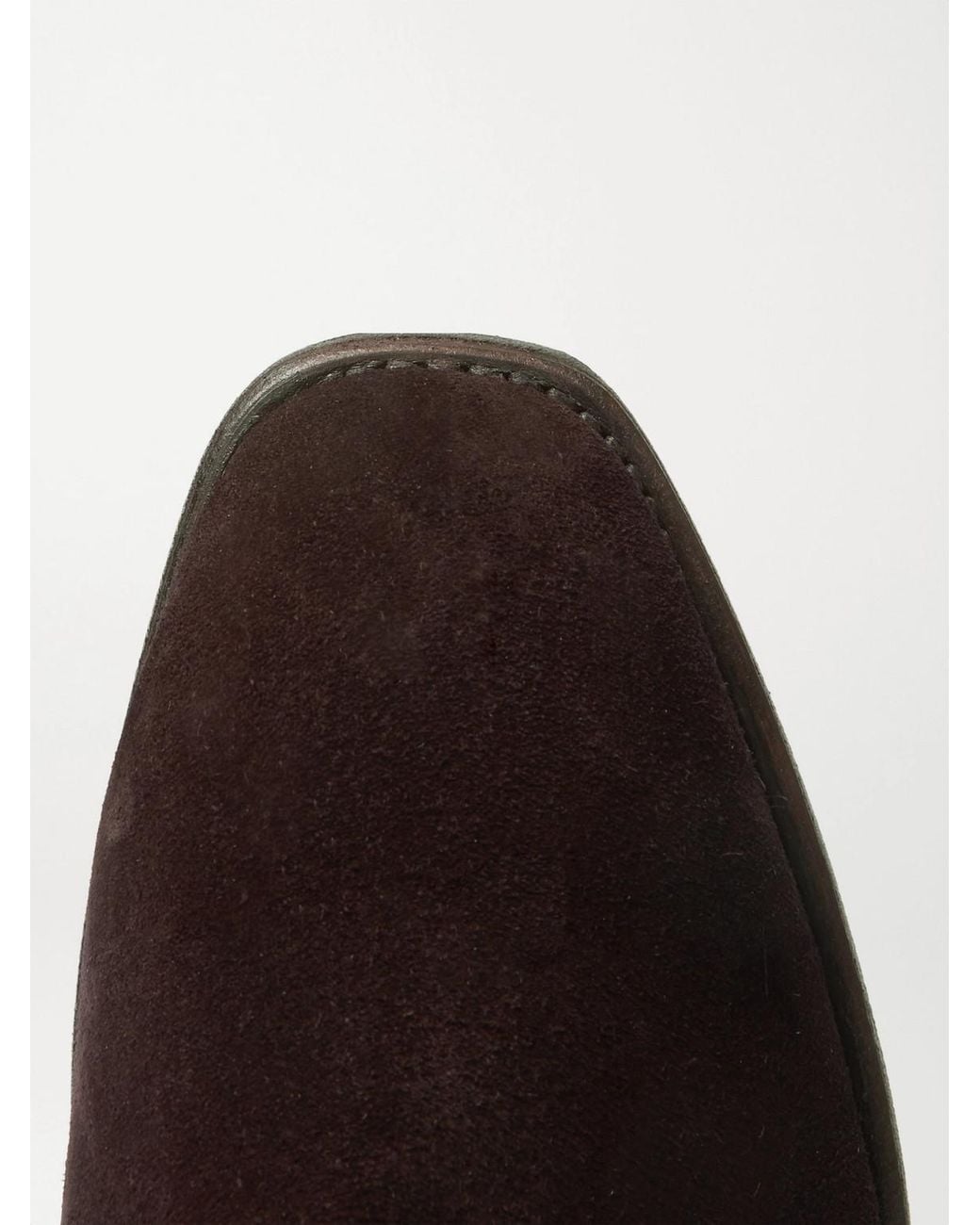 R.M.Williams Brown Comfort Craftsman Suede Chelsea Boots for men