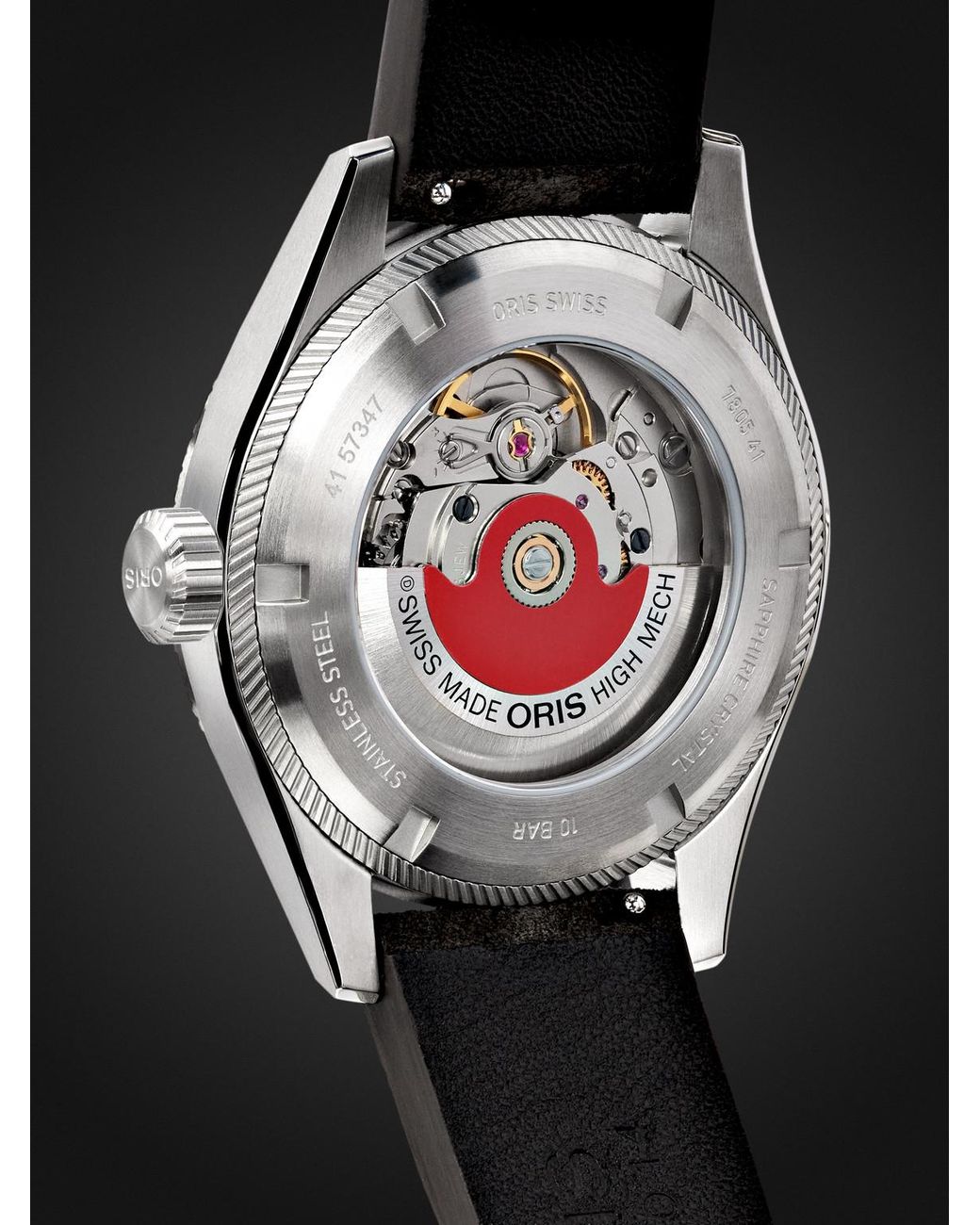 Oris Black Propilot Date Automatic Stainless Steel Watch, Ref. 01 733 7805 4164-07 6 20 04Lc for men