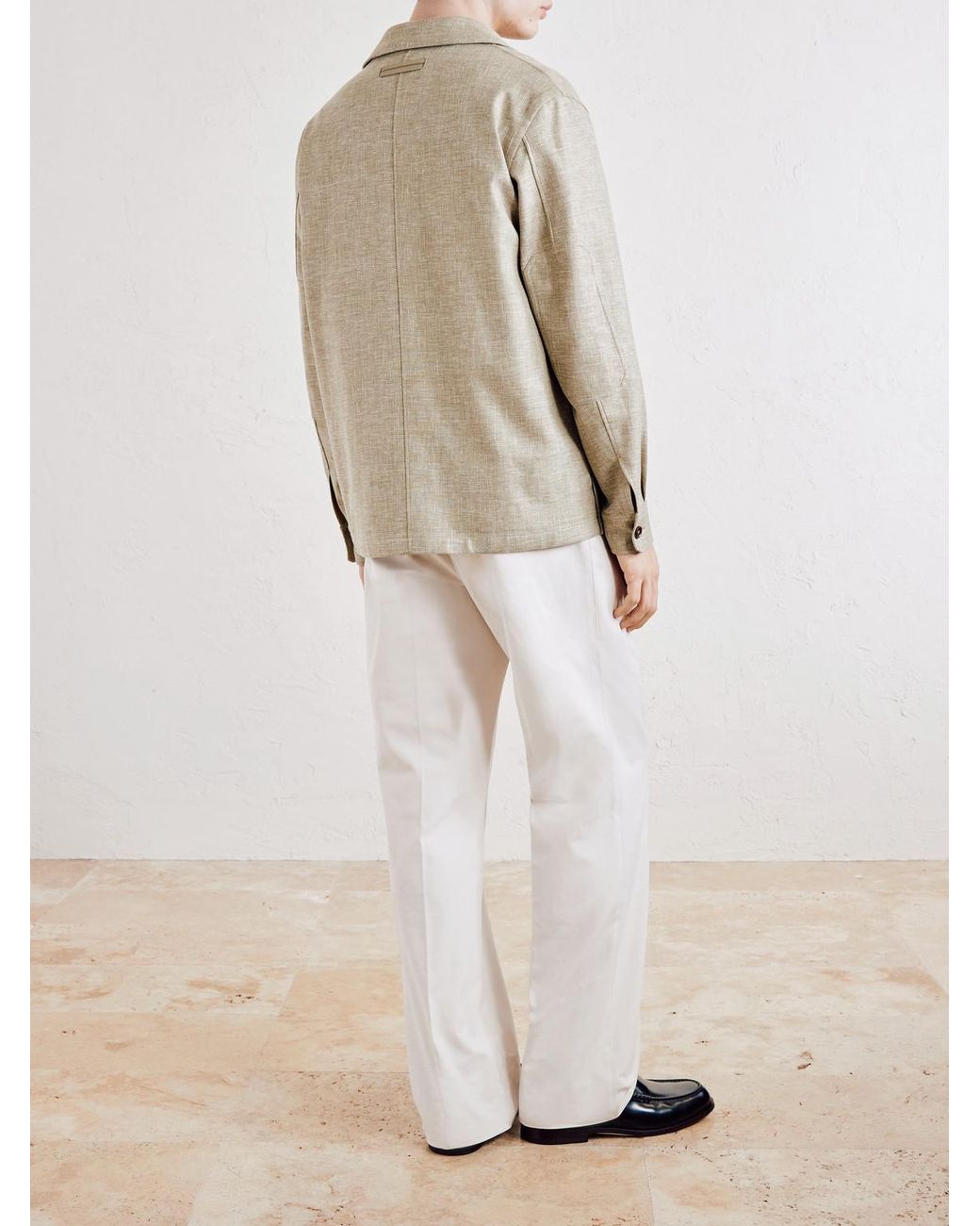 Overshirt di Zegna in Natural da Uomo