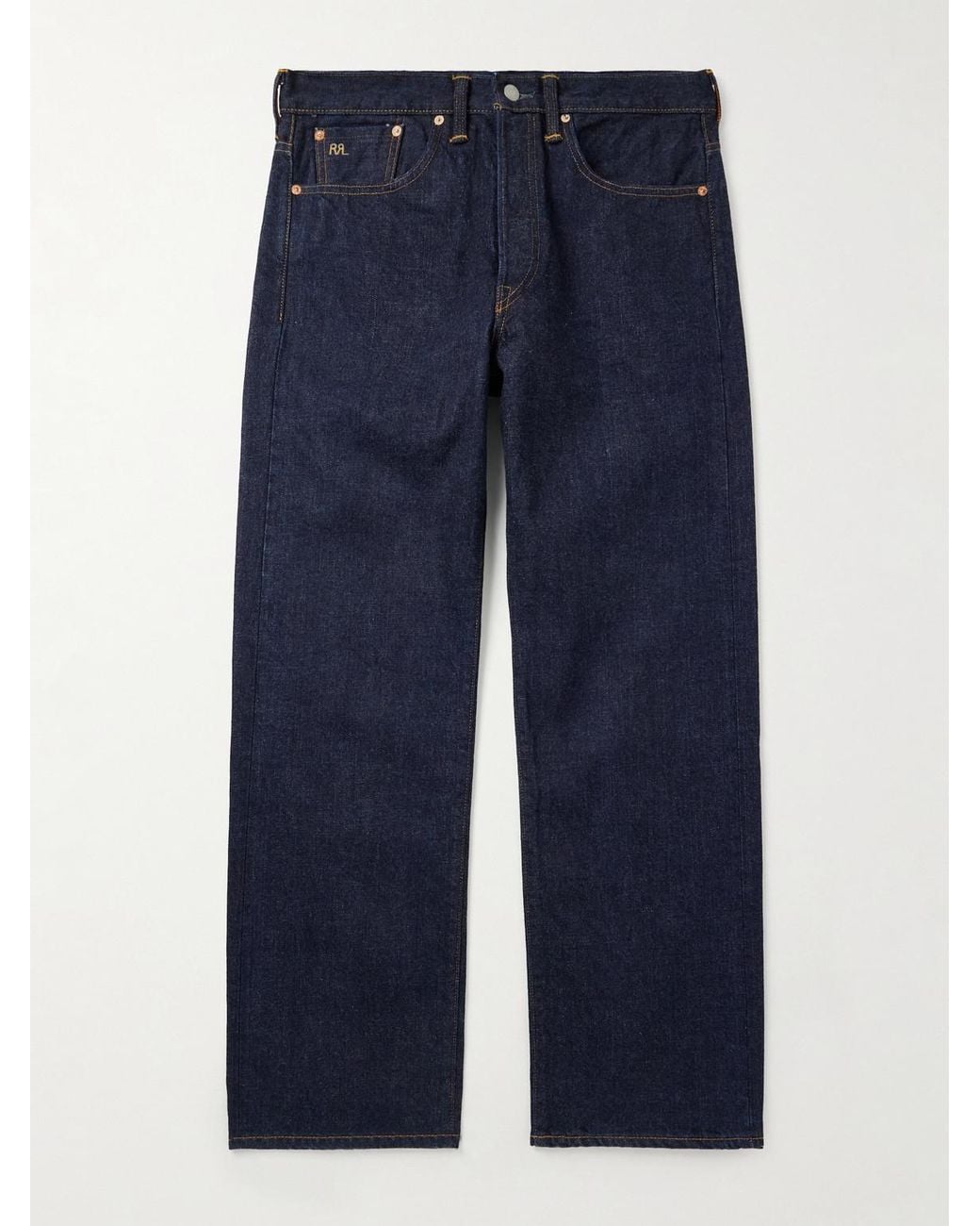 RRL Blue Straight-leg Jeans for men