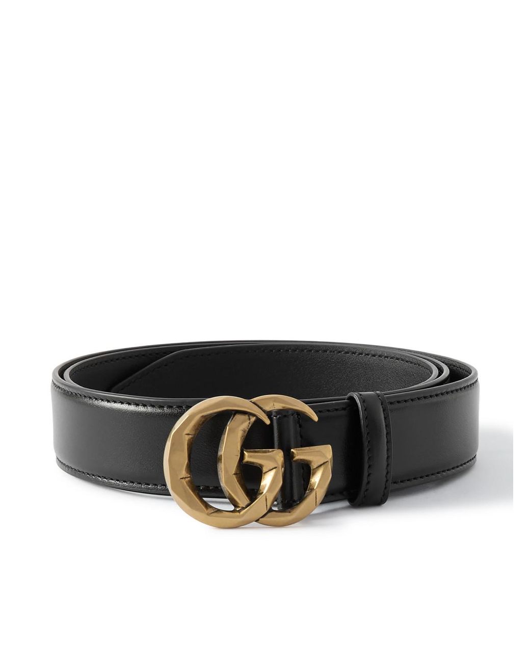Gucci Gg Marmont 3Cm Leather Belt in Black for Men | Lyst