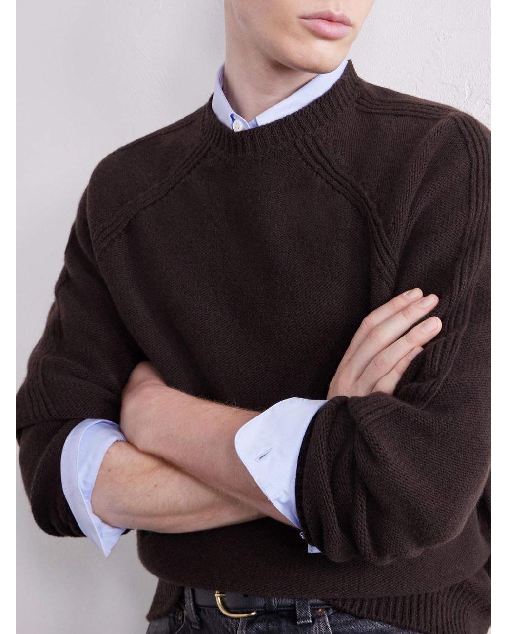 Inis Meáin Black Wool Sweater for men
