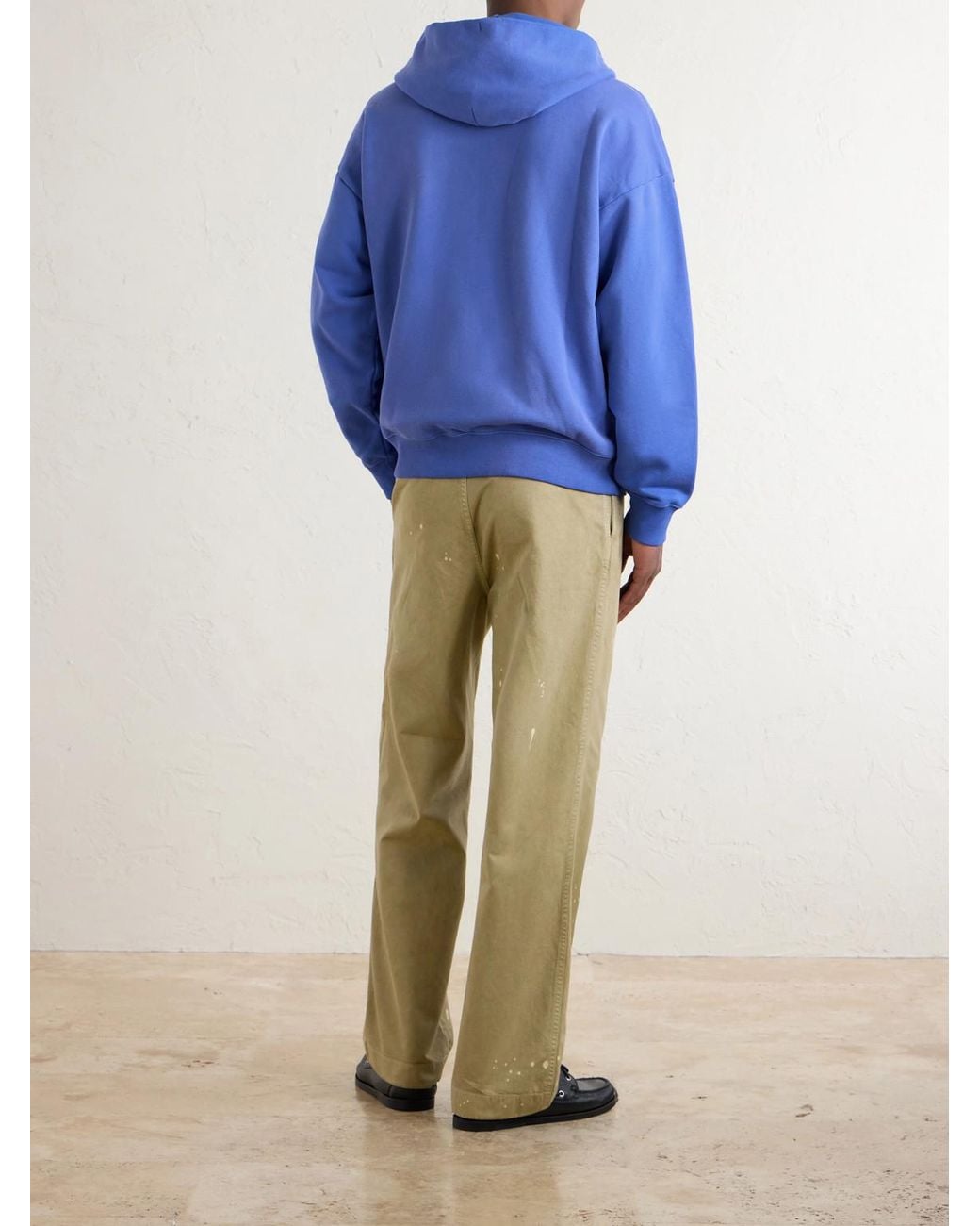 Aimé Leon Dore Blue Cotton-Jersey Zip-Up Hoodie for men
