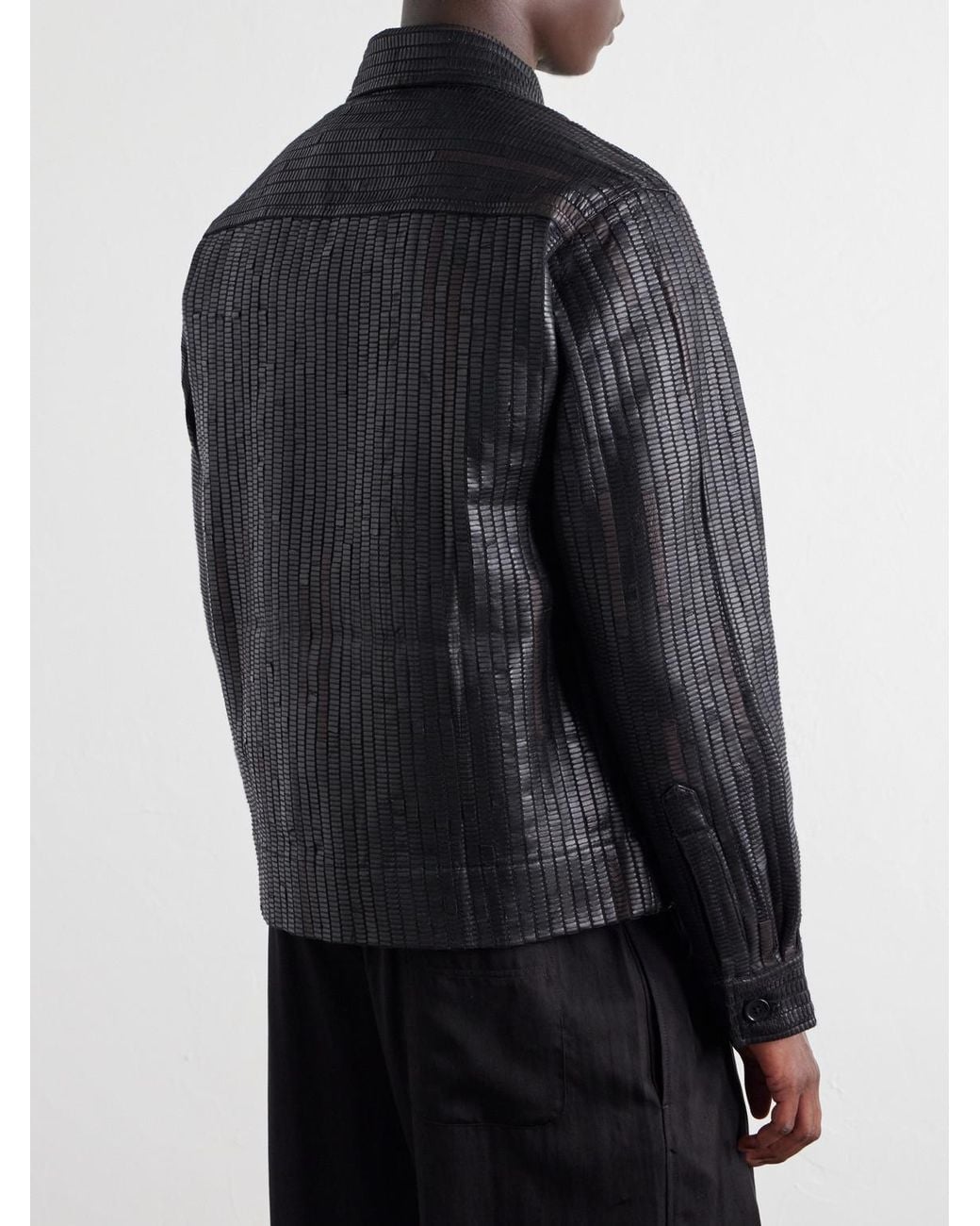 Kardo Black Bodhi Leather Jacket for men