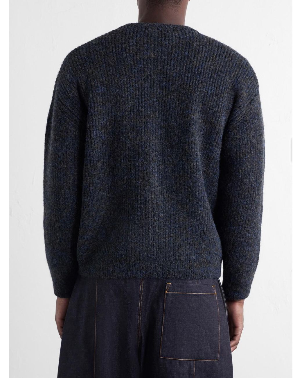 FRIZMWORKS Blue Knitted Cardigan for men