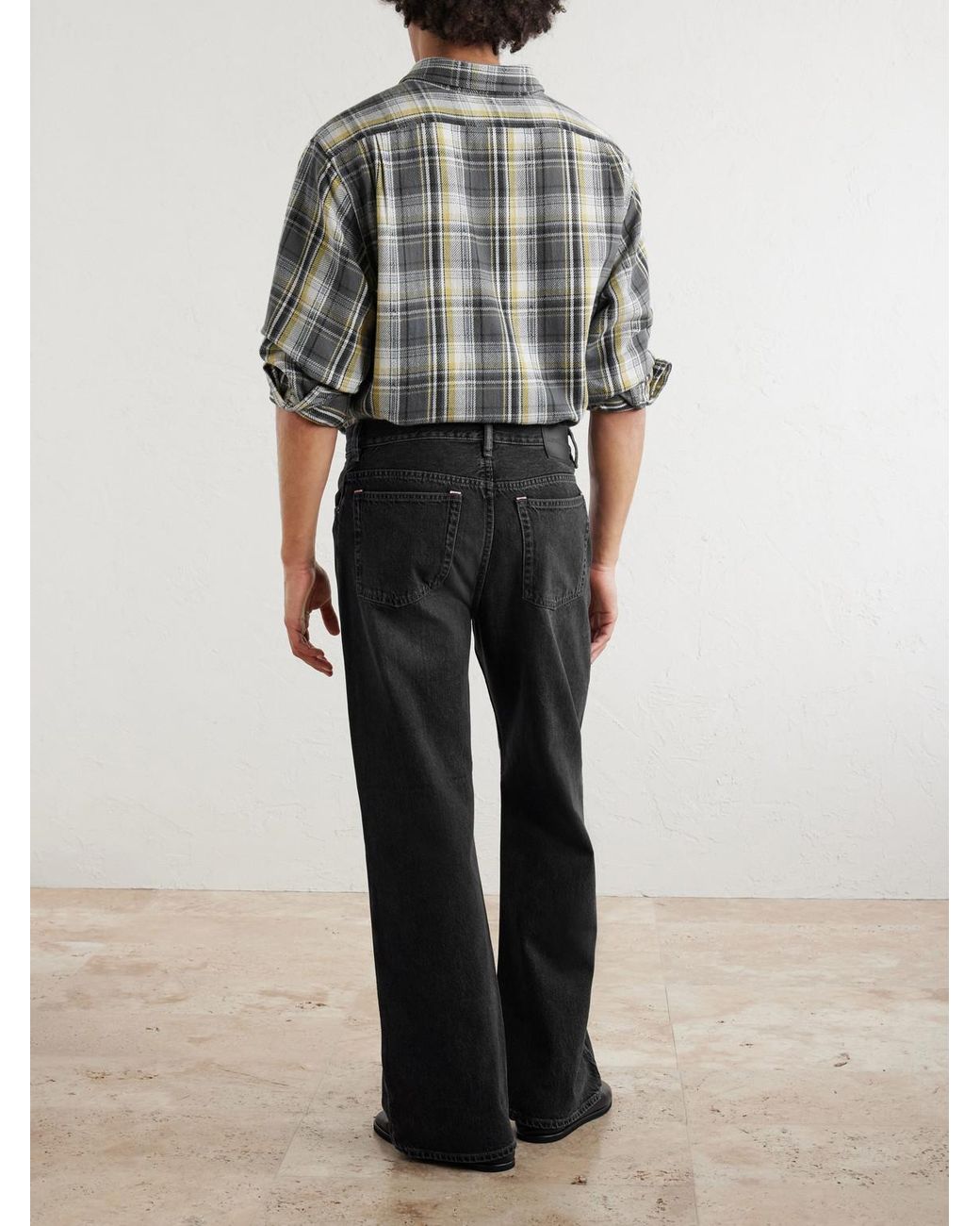Acne Black Straight-Leg Jeans for men