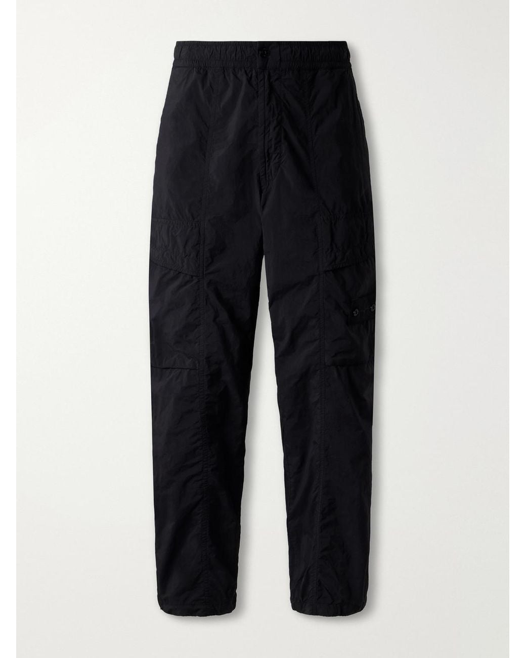 Stone Island Blue Ghost Wide-Leg Nylon Smerigliato Trousers for men