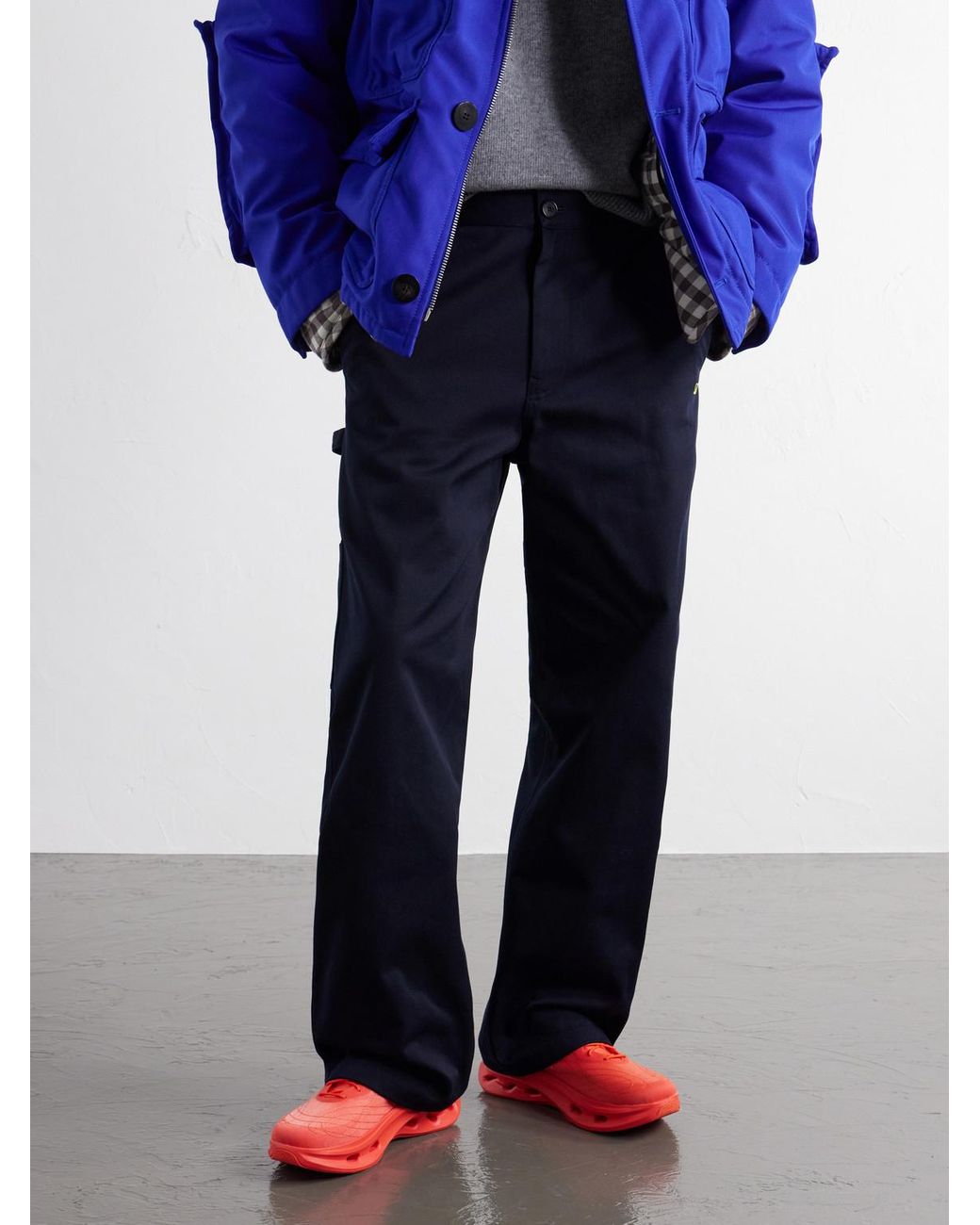 Loewe Red On Cloudtilt Rubber-Trimmed Mesh Sneakers for men