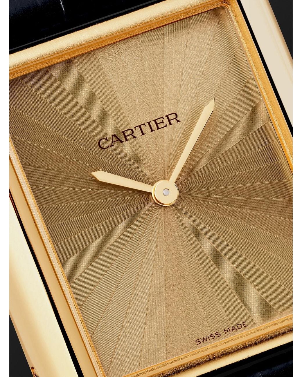Cartier Black Tank Louis Medium Automatic 18-Karat Watch, Ref. Wgta0211 for men