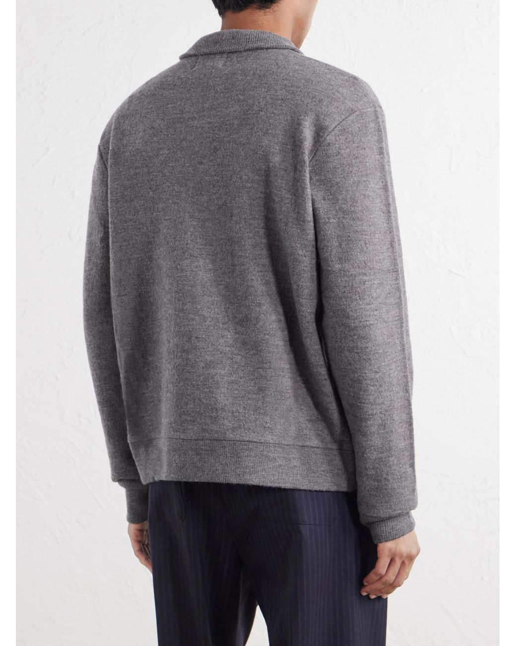 NN07 Gray 6398 Merino Wool-Felt Jacket for men