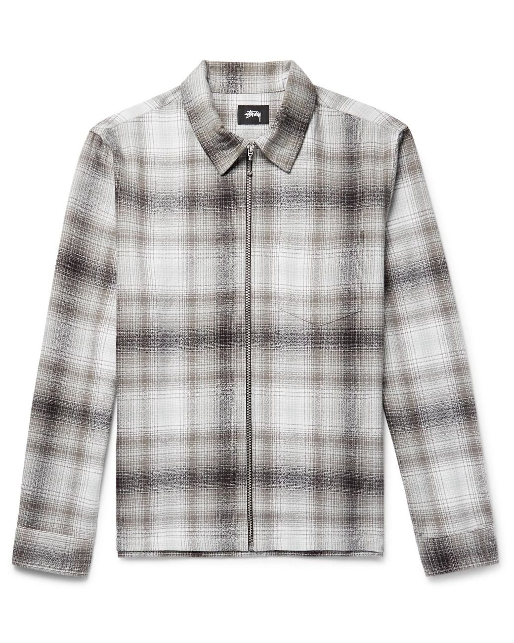 Stussy Checked Cotton Flannel Jacket