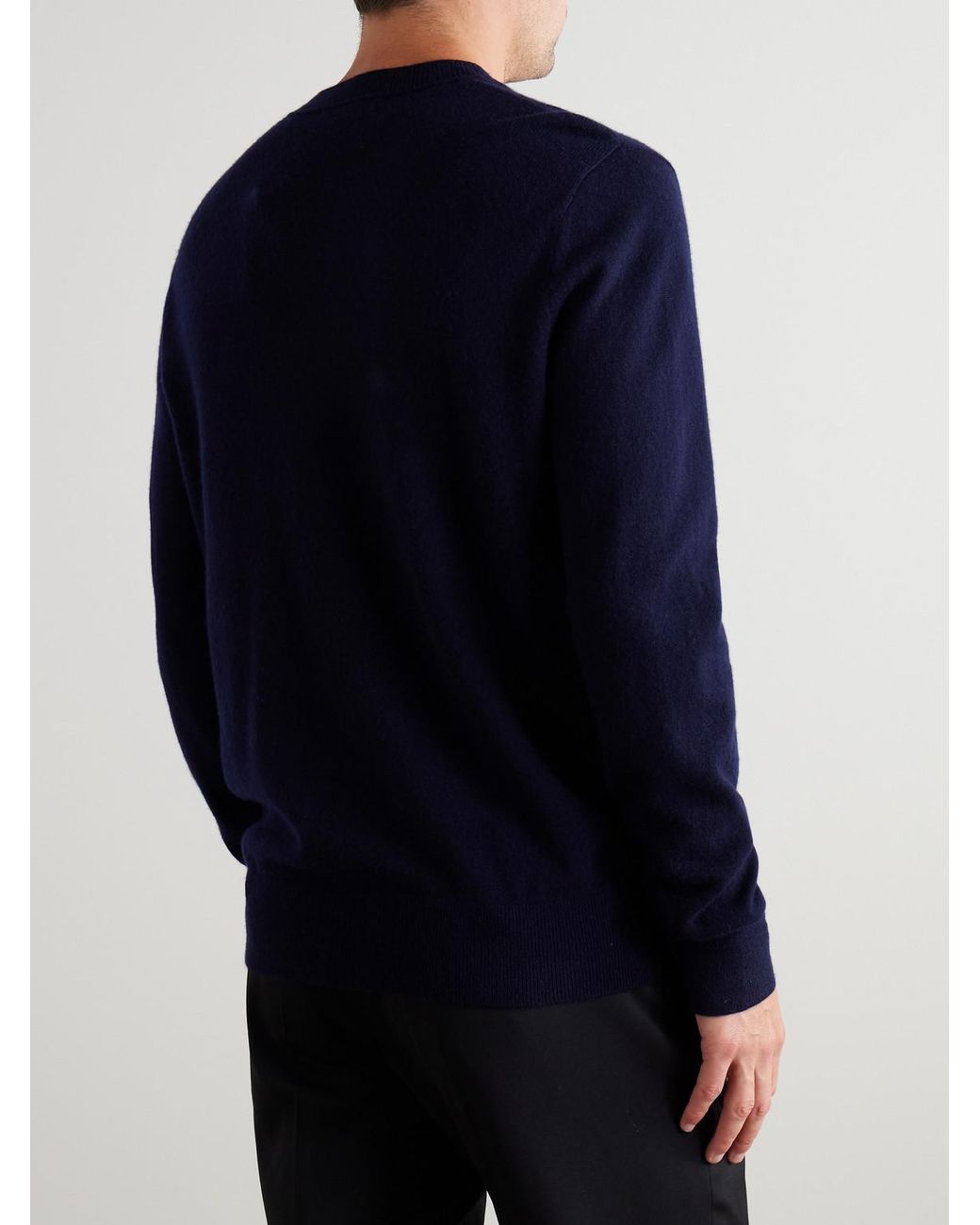 Mr P. Blue Curtis Cashmere Sweater for men