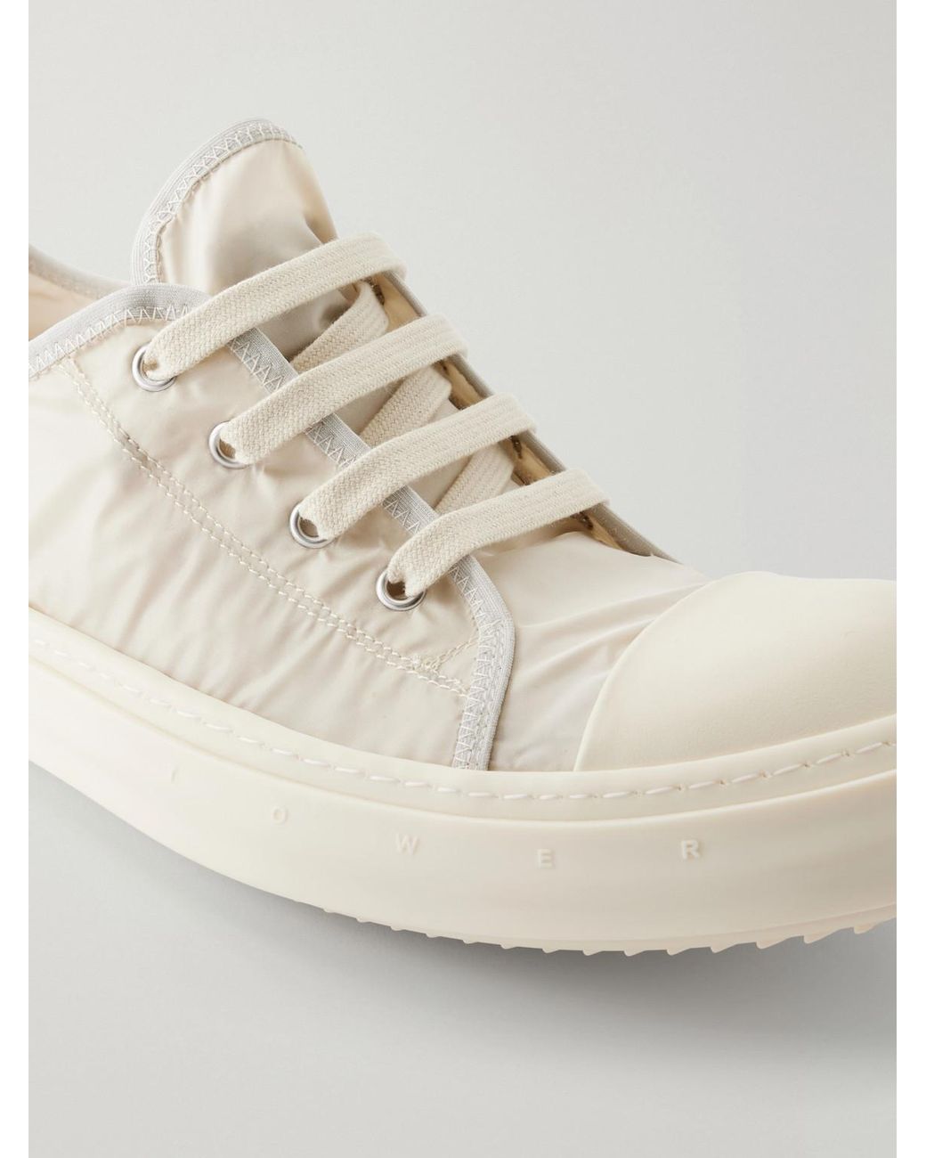 Rick Owens Natural Tower Shell Sneakers for men