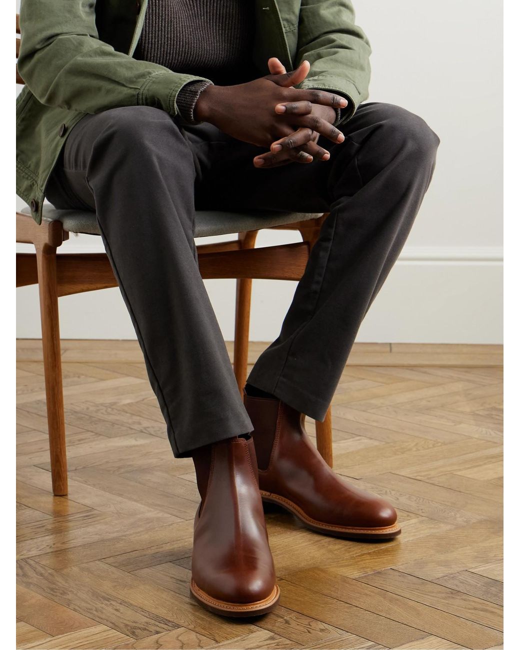 R.M.Williams Brown Urban Turnout Leather Chelsea Boots for men