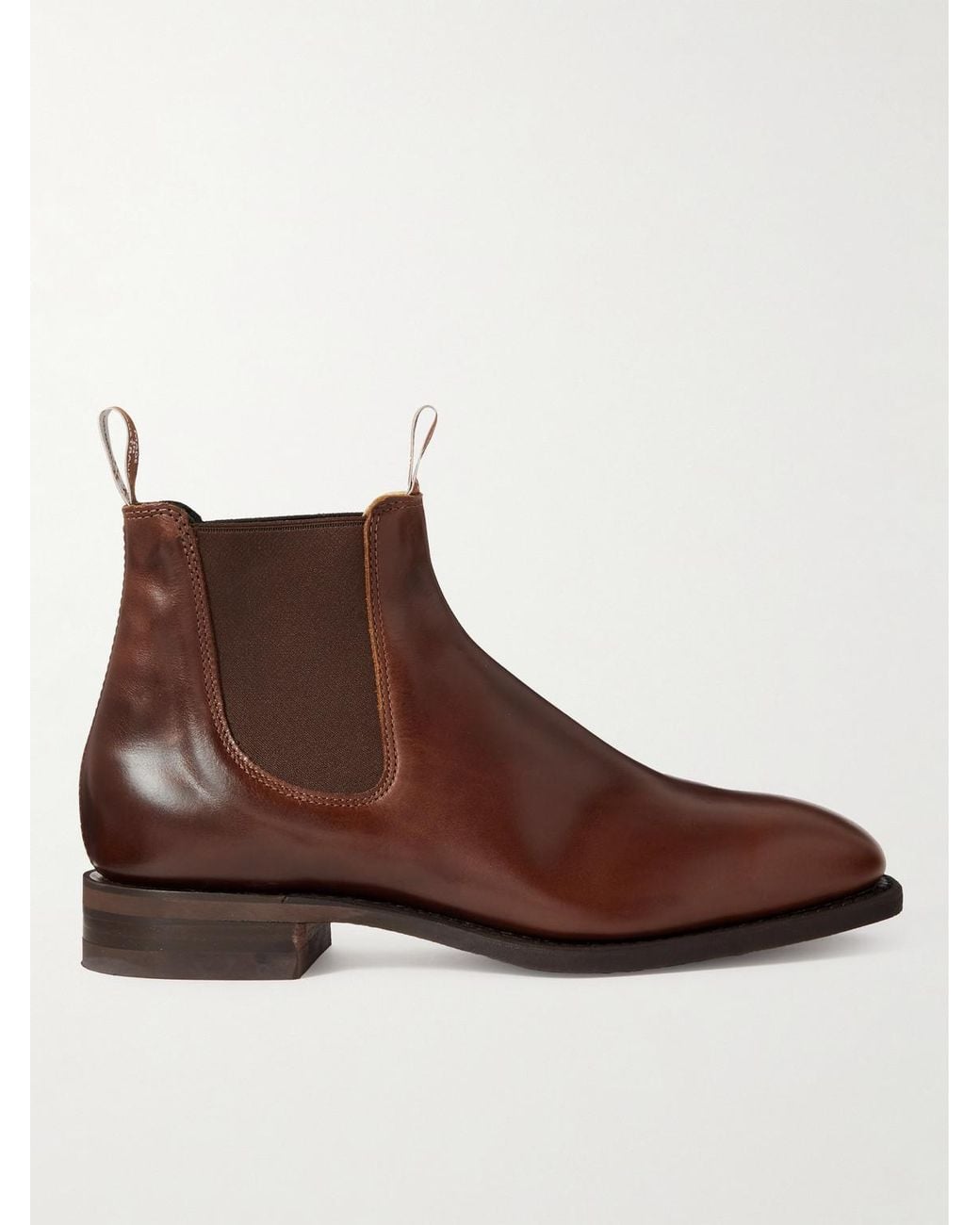 R.M.Williams Brown Craftsman Leather Chelsea Boots for men