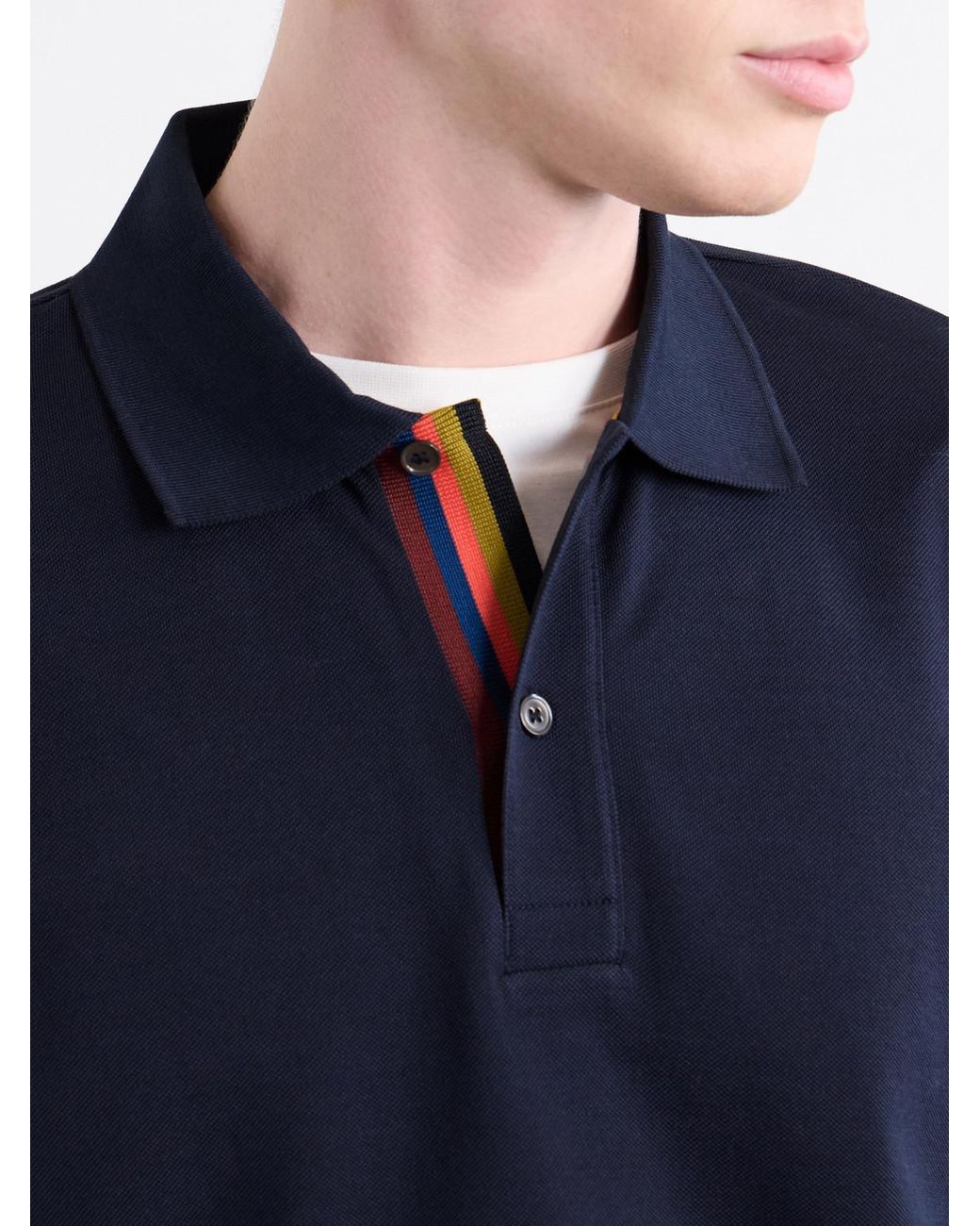 Paul Smith Blue Cotton-Piqué Polo Shirt for men