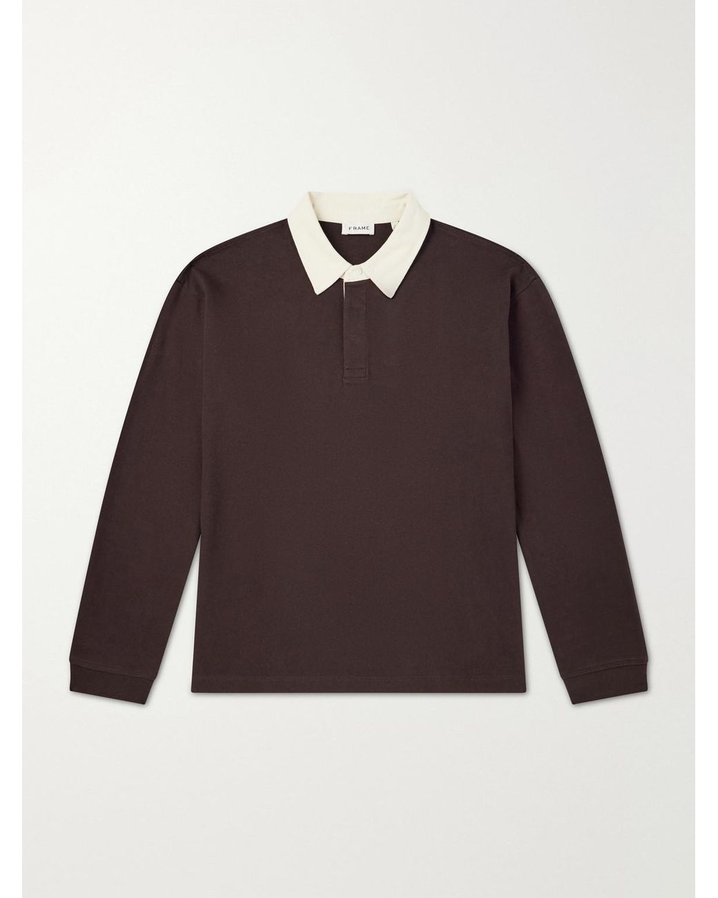 FRAME Red Cotton-Jersey Polo Shirt for men