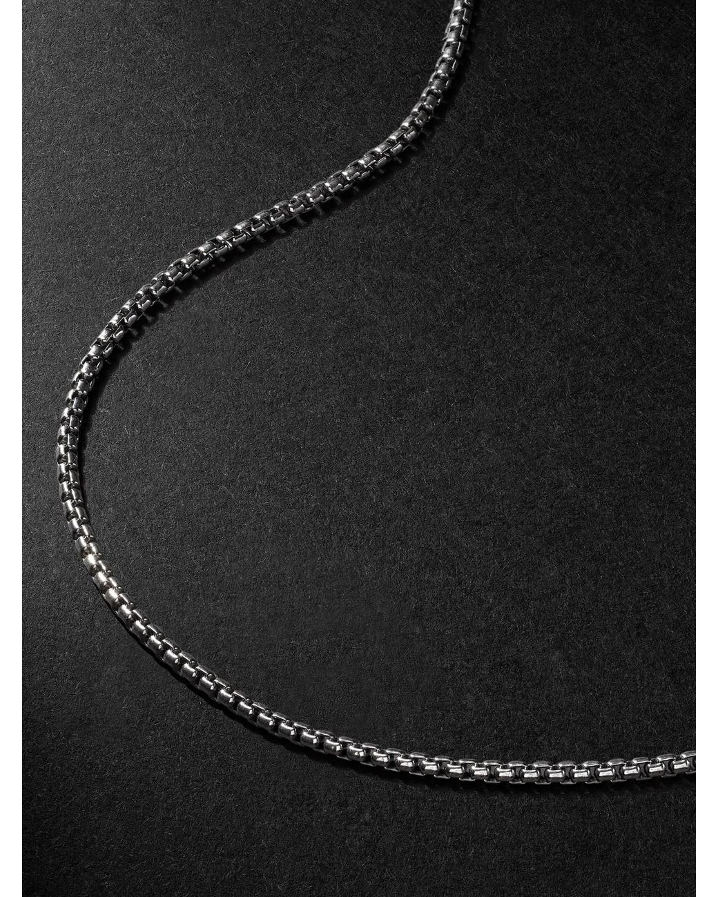 David Yurman Black Sterling Chain Necklace for men
