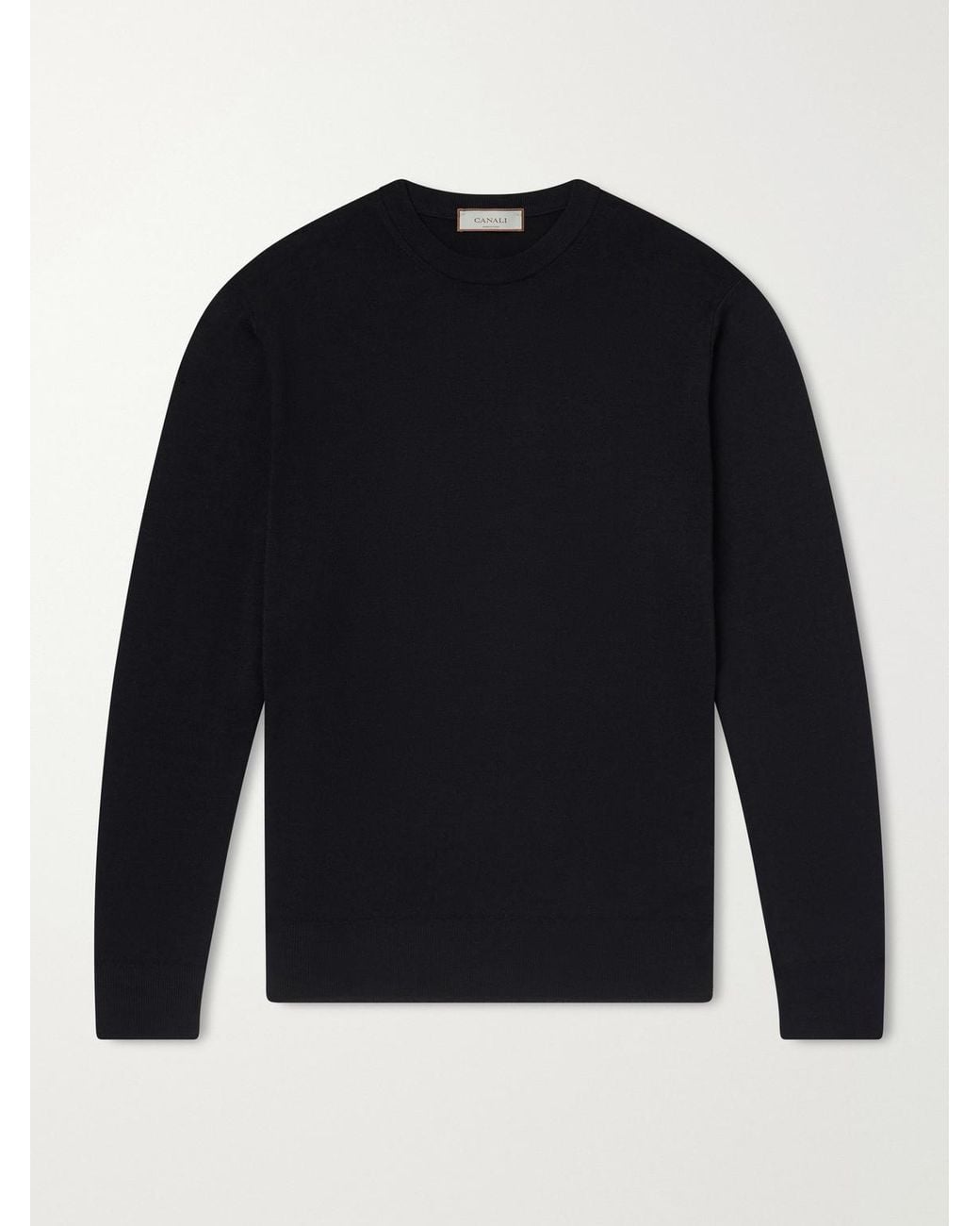 Canali Blue Wool Sweater for men