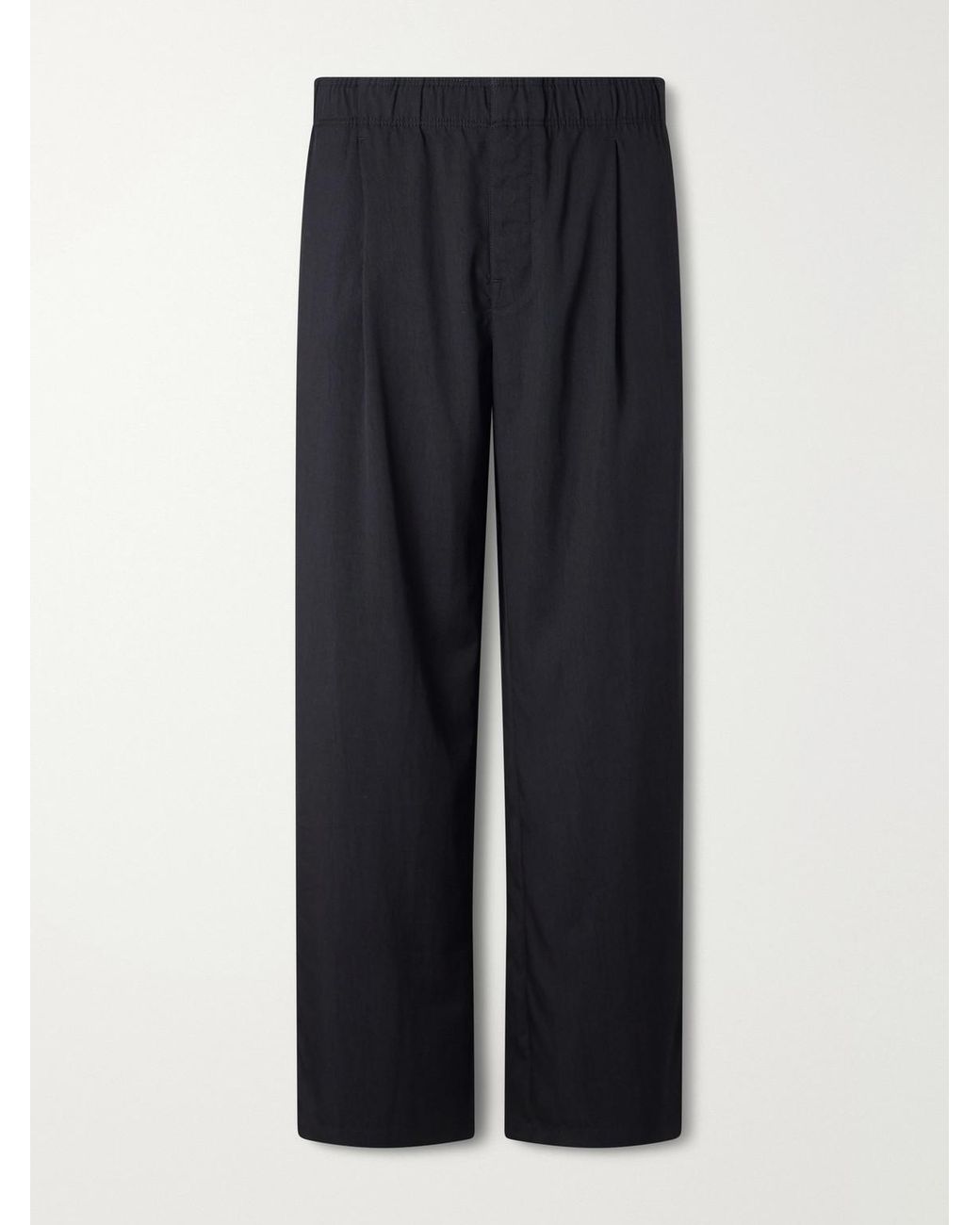 Our Legacy Blue Wide-Leg Pleated Tencel Lyocel-Blend Twill Trousers for men