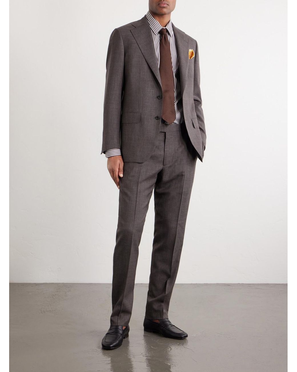 Thom Sweeney Gray Wool for men