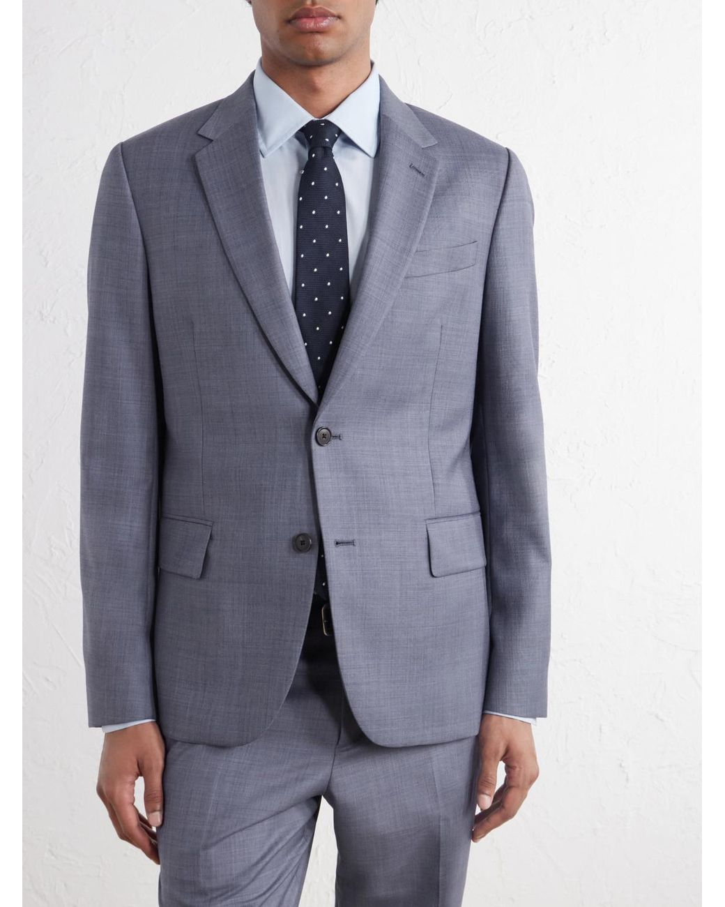 Paul Smith Blue Wool-Twill Suit Jacket for men