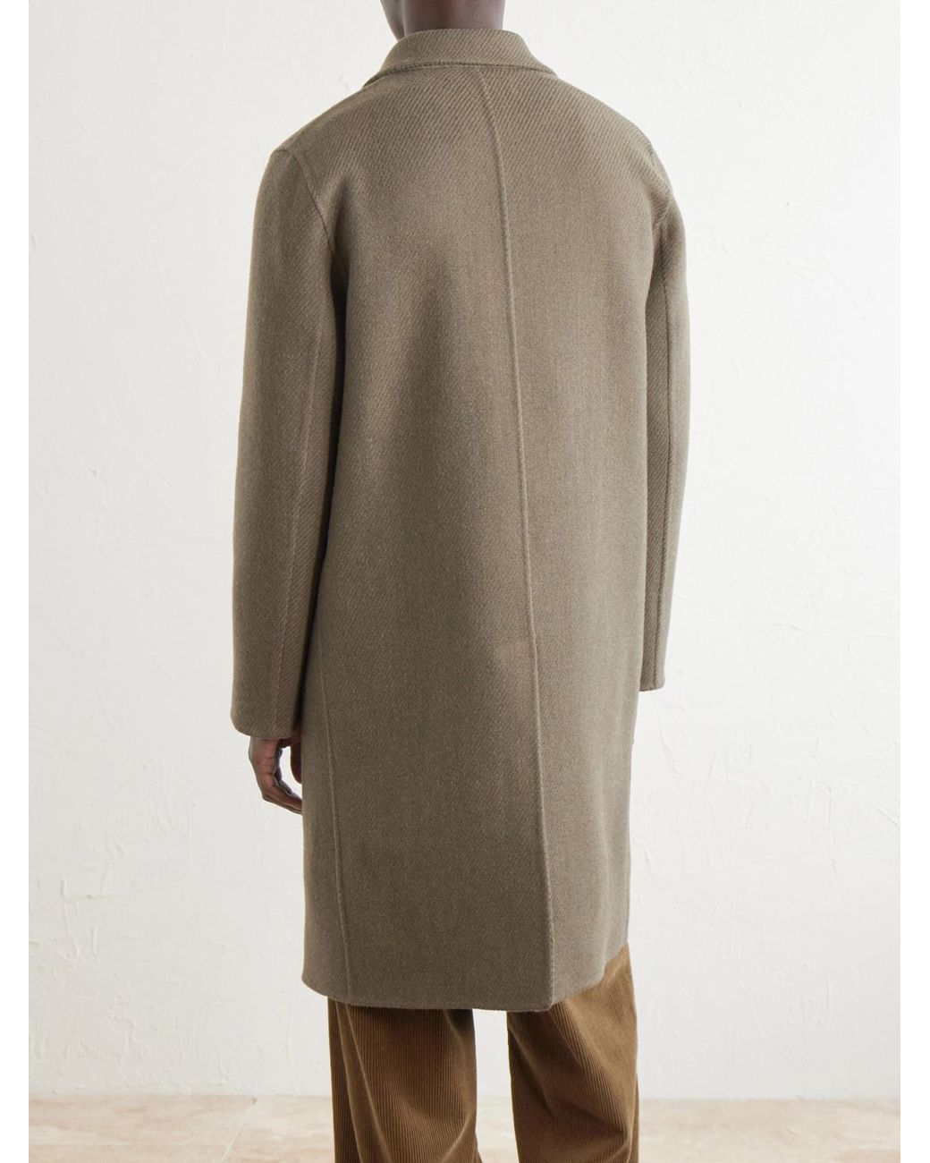 Jil Sander Natural Virgin-Wool Twill Trench Coat for men