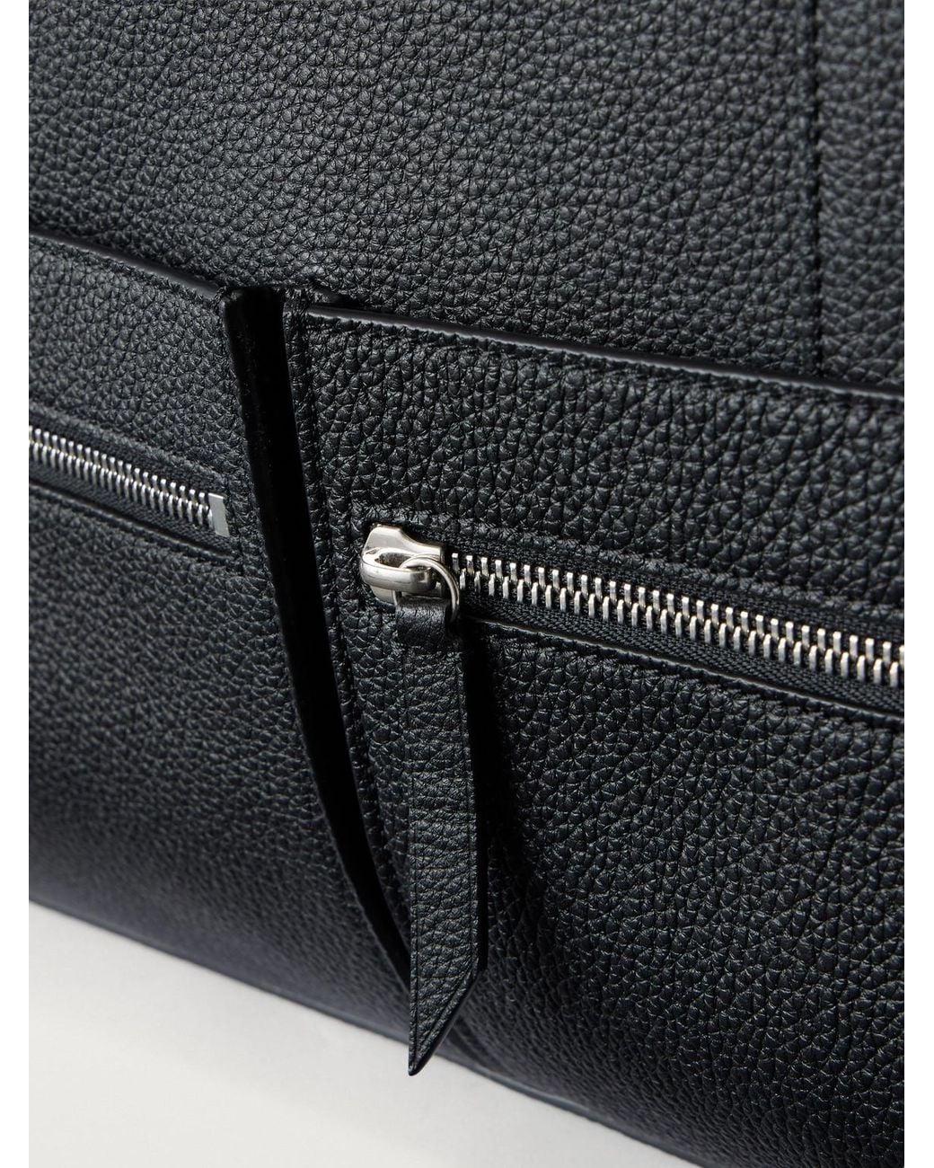 Metier Black Racer 40 Pebble-Grain Leather Tote Bag for men