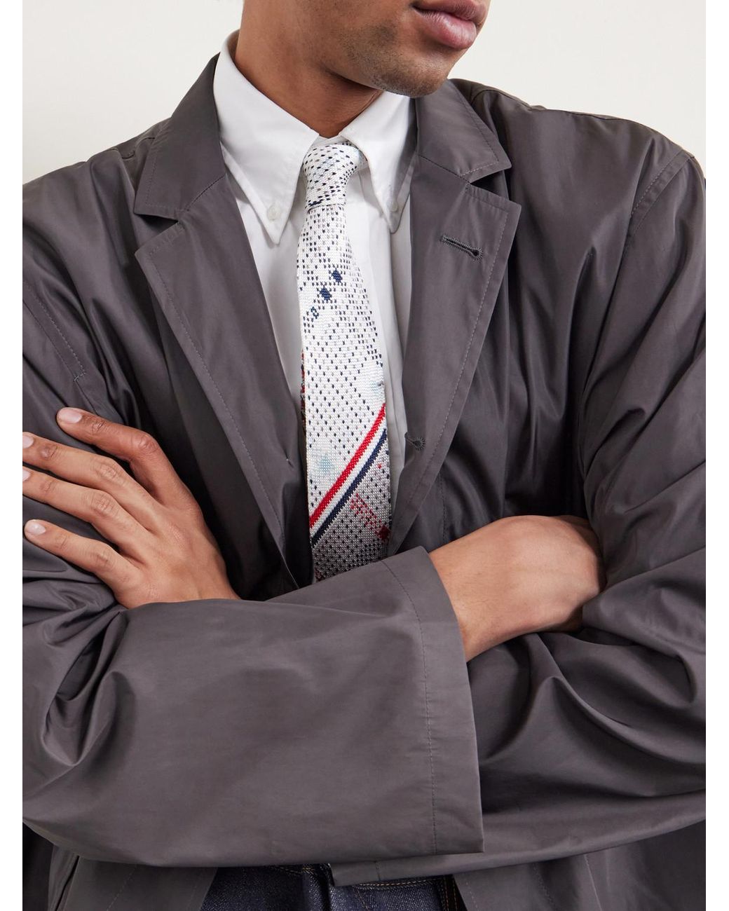 Thom Browne Purple Packable Shell Jacket for men