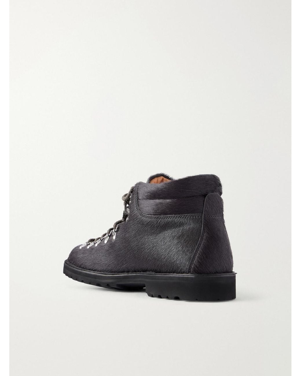NN07 Black Fracap M127 Calf Hair Hiking Boots for men