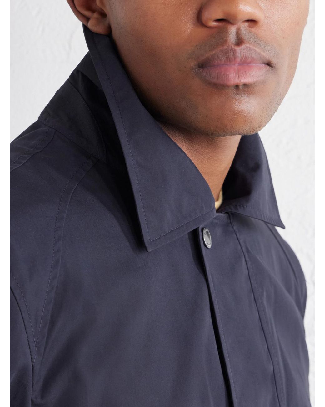 Orlebar Brown Blue Dwight Iii Organic Cotton-Twill Blouson Jacket for men