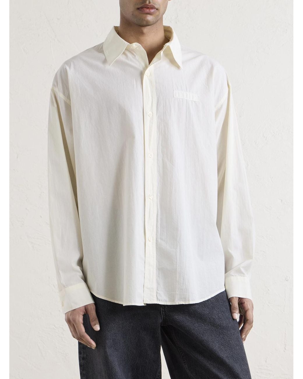 mfpen Natural Essay Cotton Shirt for men