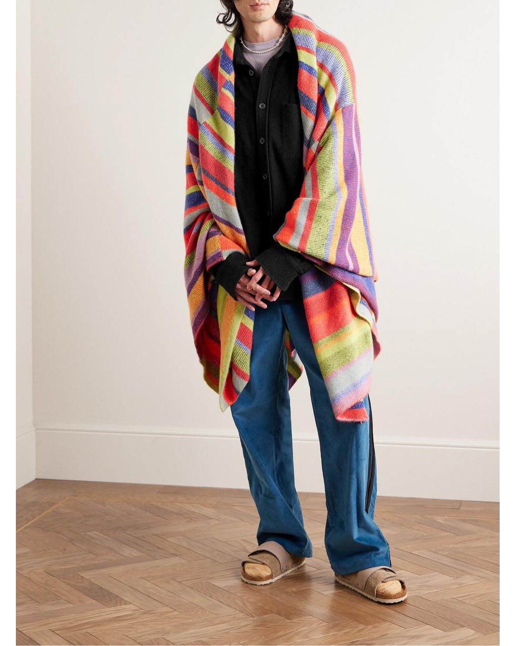 The Elder Statesman Black Cashmere Overshirt for men