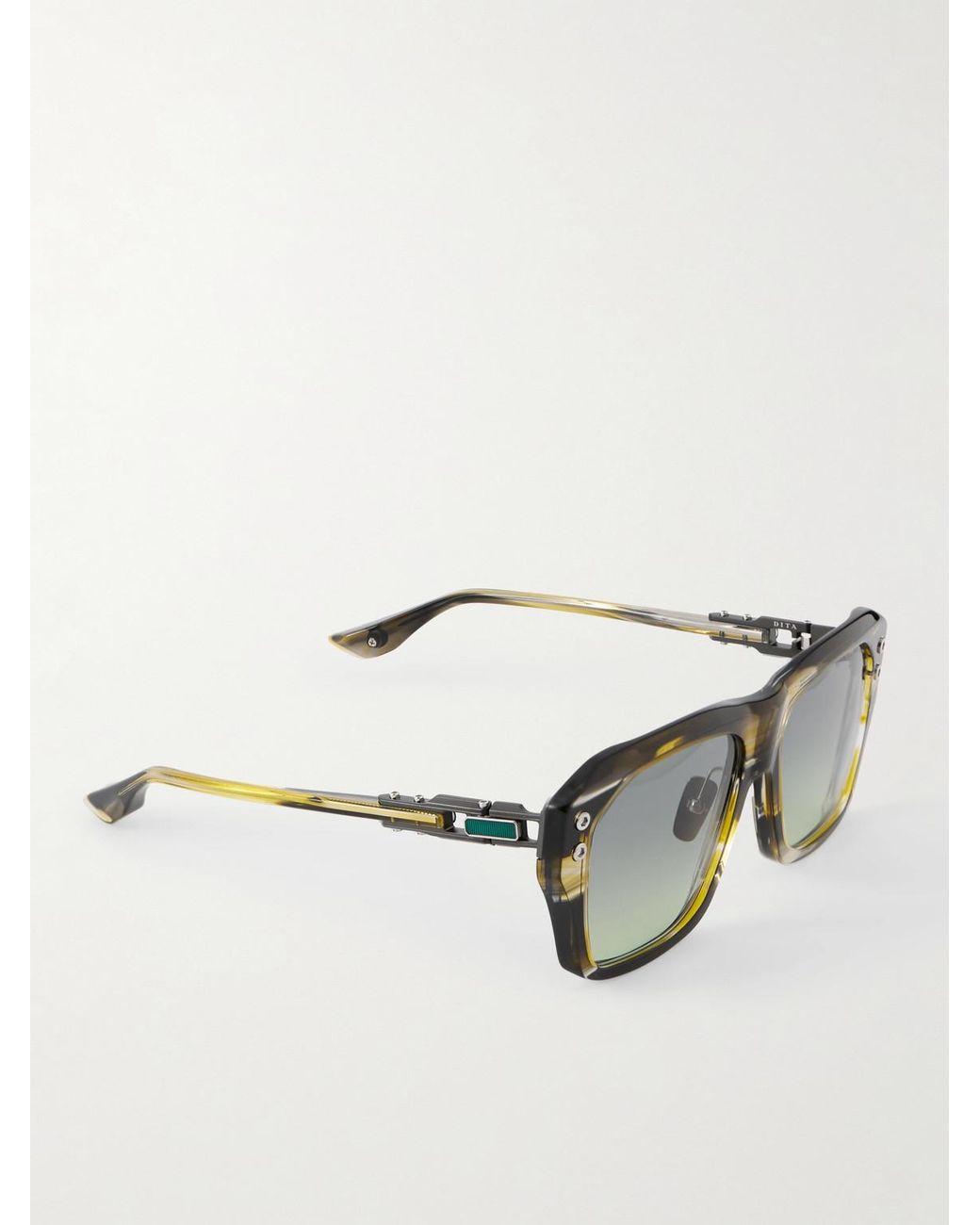 Dita Eyewear Black Grand-Apx D-Frame Acetate Sunglasses for men