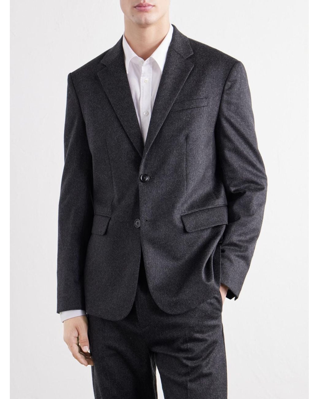 Totême Blue Wool And Cashmere-Blend Flannel Suit Jacket for men