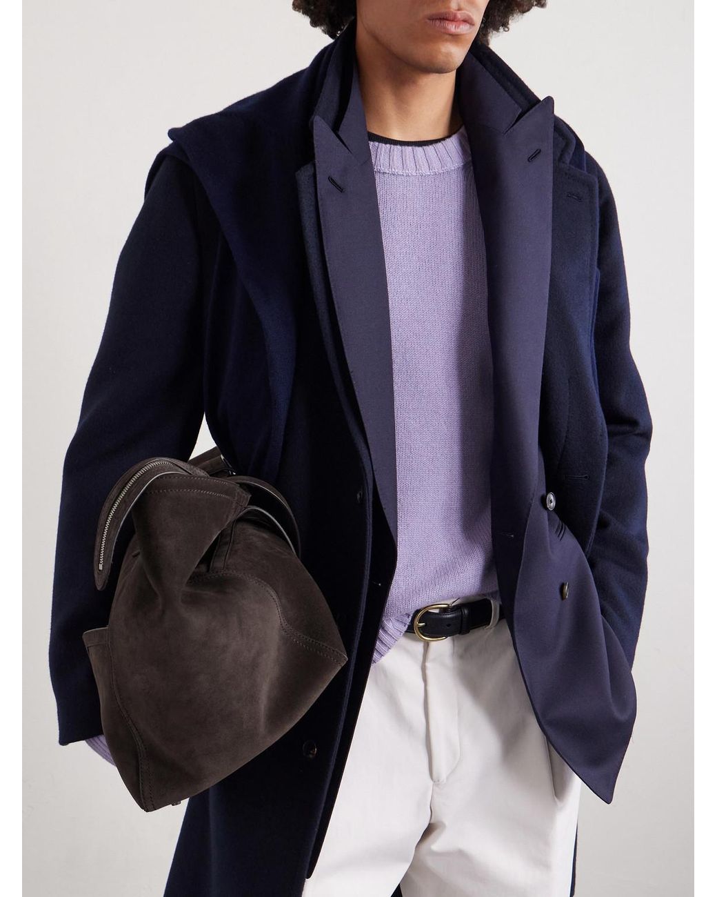 Metier Black Sergeant Suede Tote Bag for men