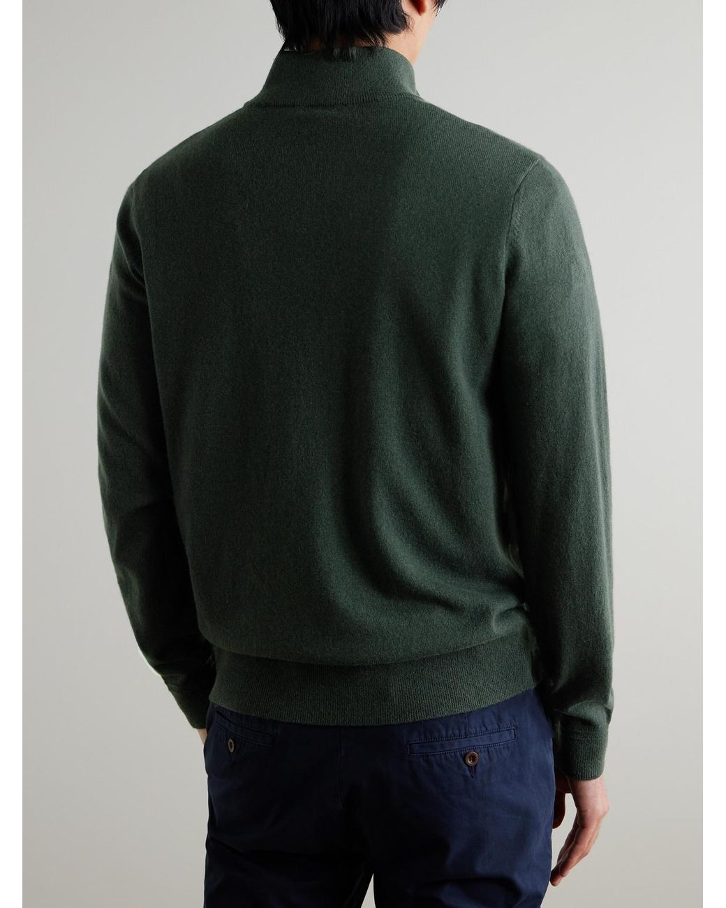 Mr P. Green James Cashmere Half-Zip Sweater for men