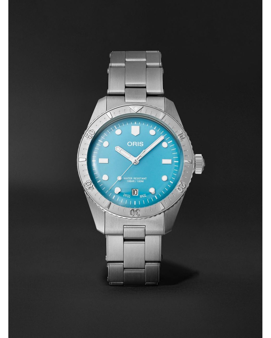 Oris Black Divers Sixty-five Automatic Stainless Steel Watch, Ref. 01 733 7771 4055-07 8 19 18 for men