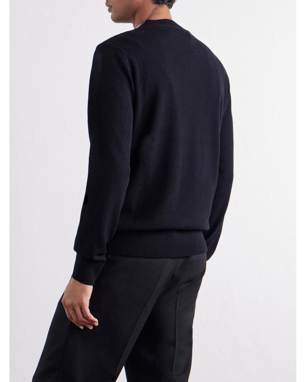 Mr P. Black Curtis Cashmere Sweater for men