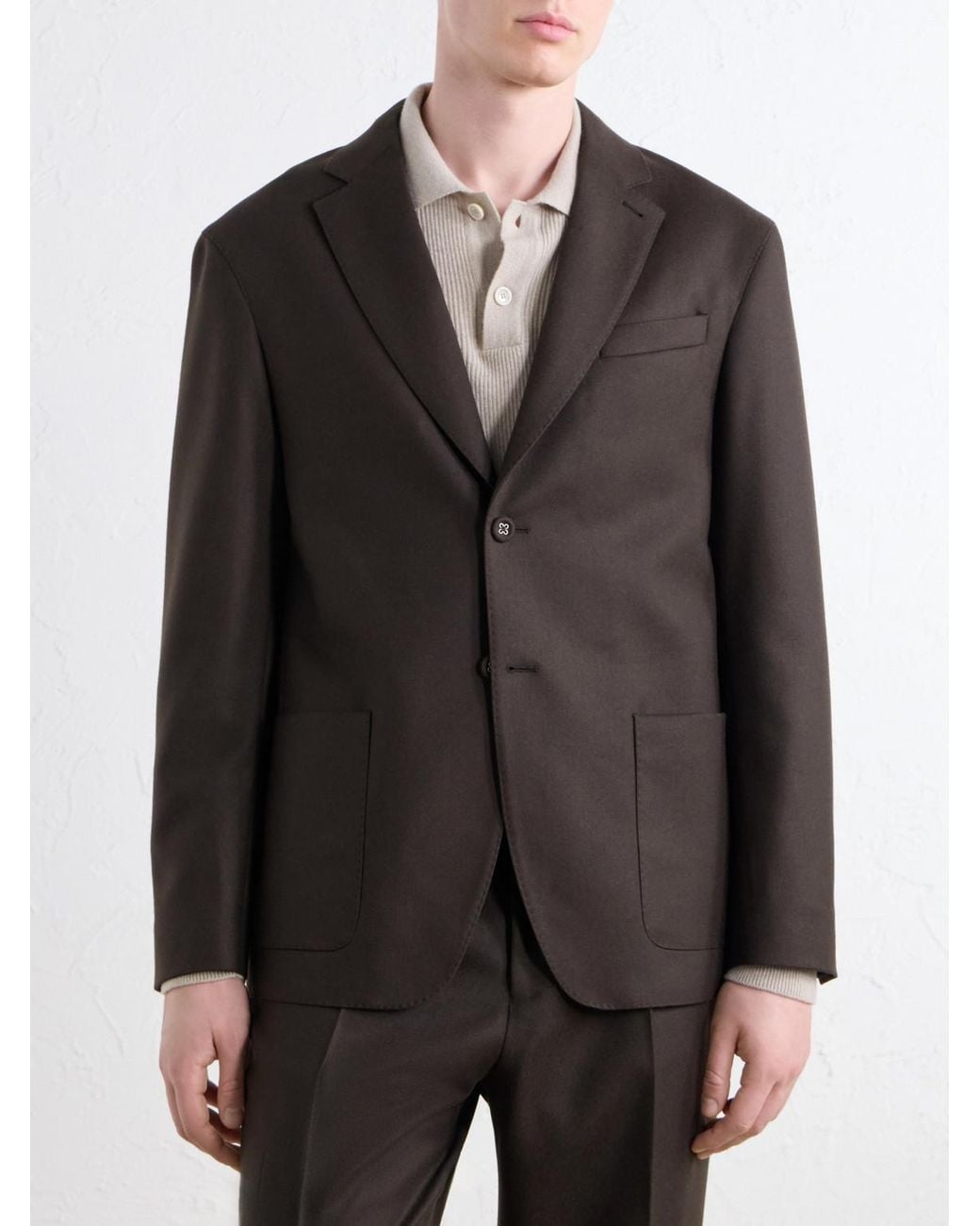 Officine Generale Black Michel Wool-Twill Suit Jacket for men