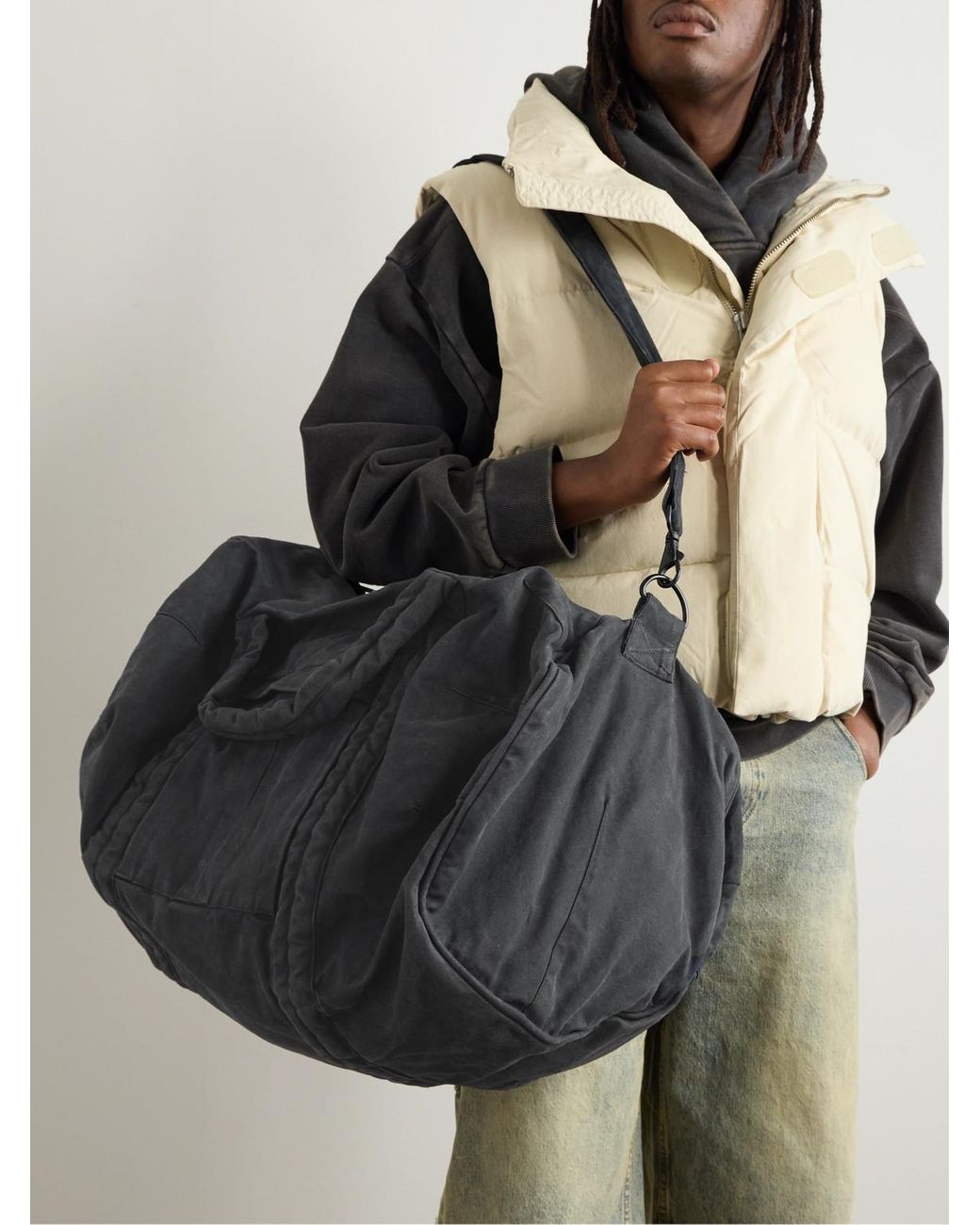 Entire studios Standard Canvas Duffle Bag in Black for Men | Lyst UK