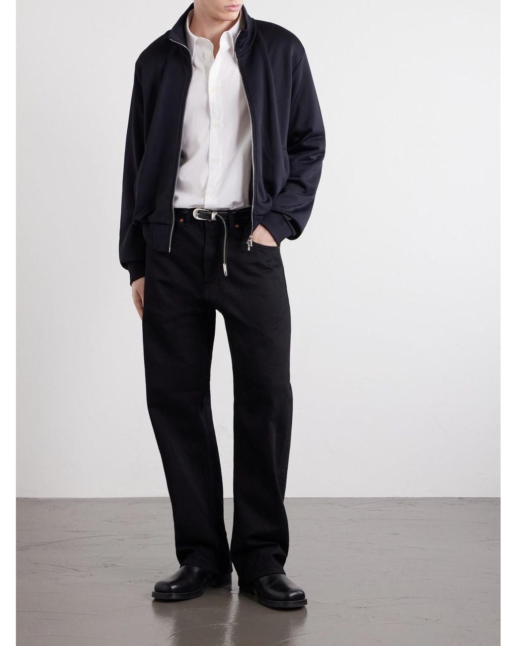 Our Legacy White Beyond Logo-Embroidered Tencel Lyocell And Cotton-Blend Poplin Shirt for men