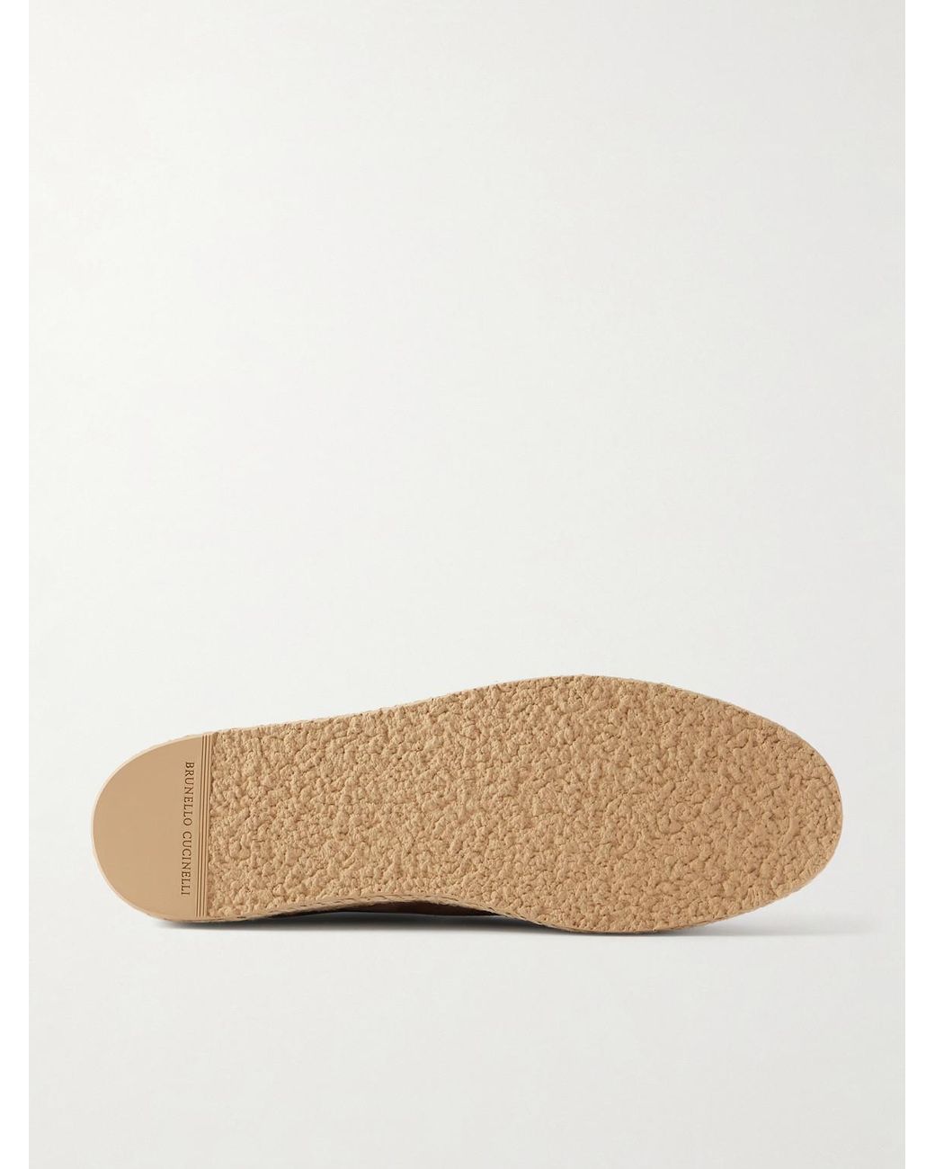 Brunello Cucinelli Brown Suede Sneakers for men