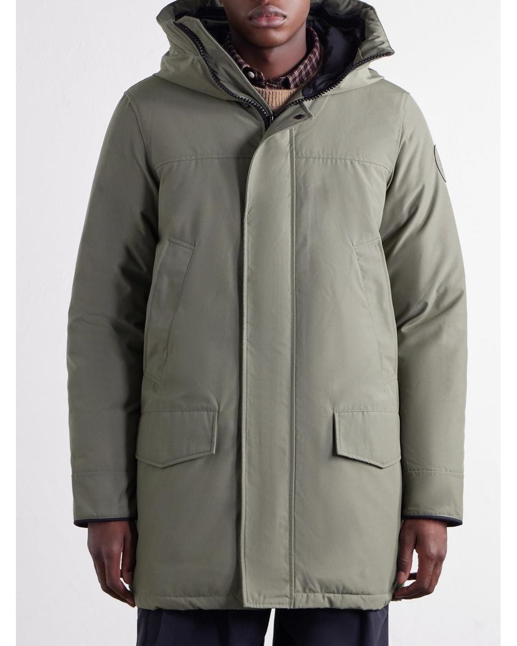 Canada Goose Gray Langford Hooded Shell Down Parka for men