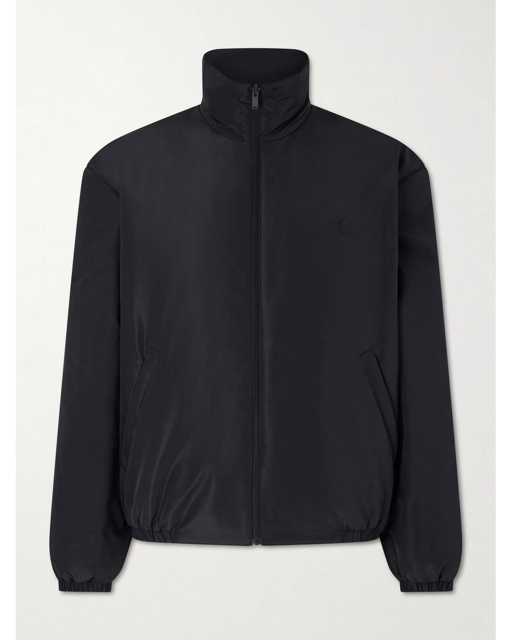 Shell Blouson Jacket di Saint Laurent in Black da Uomo