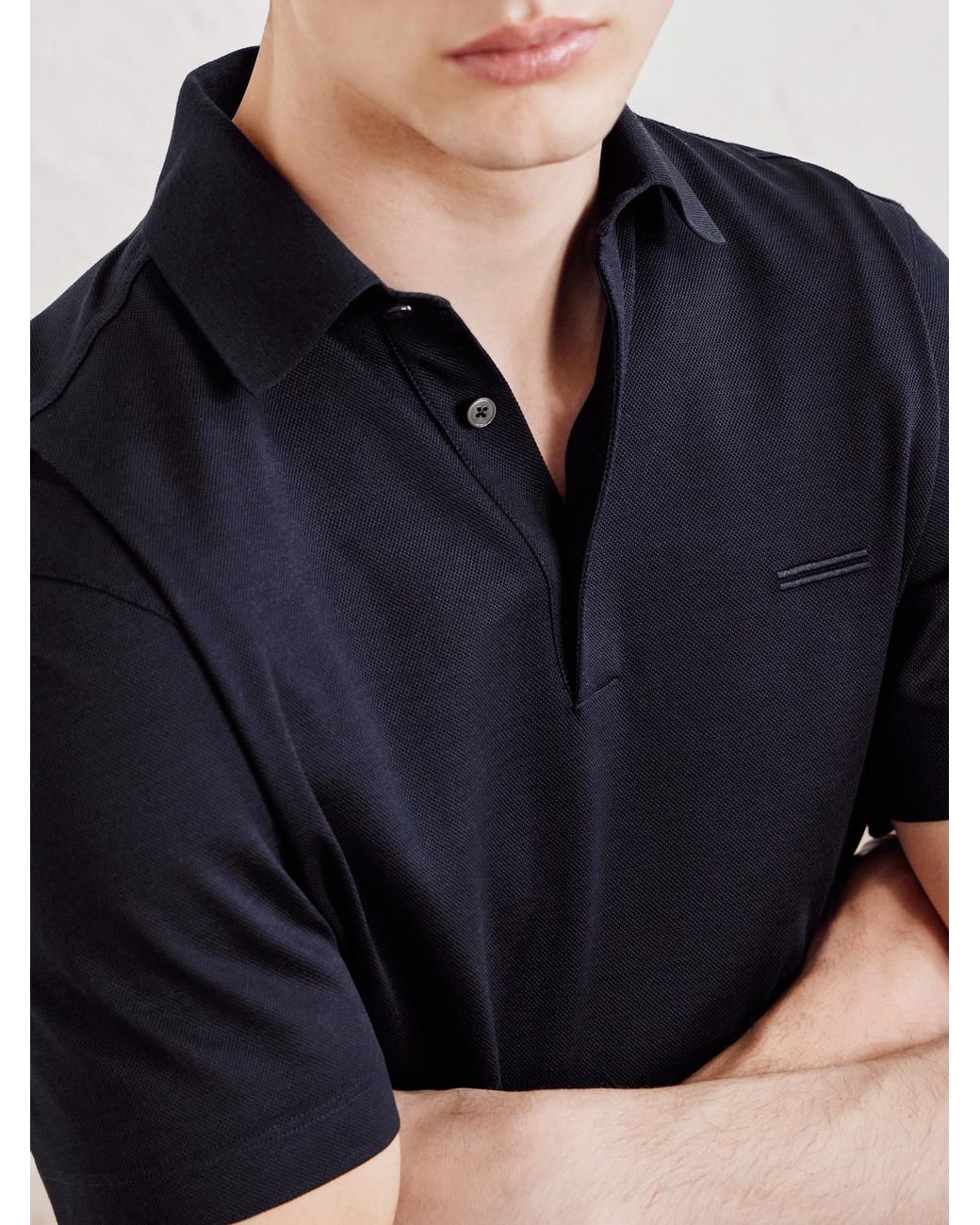 Polo di Zegna in Blue da Uomo