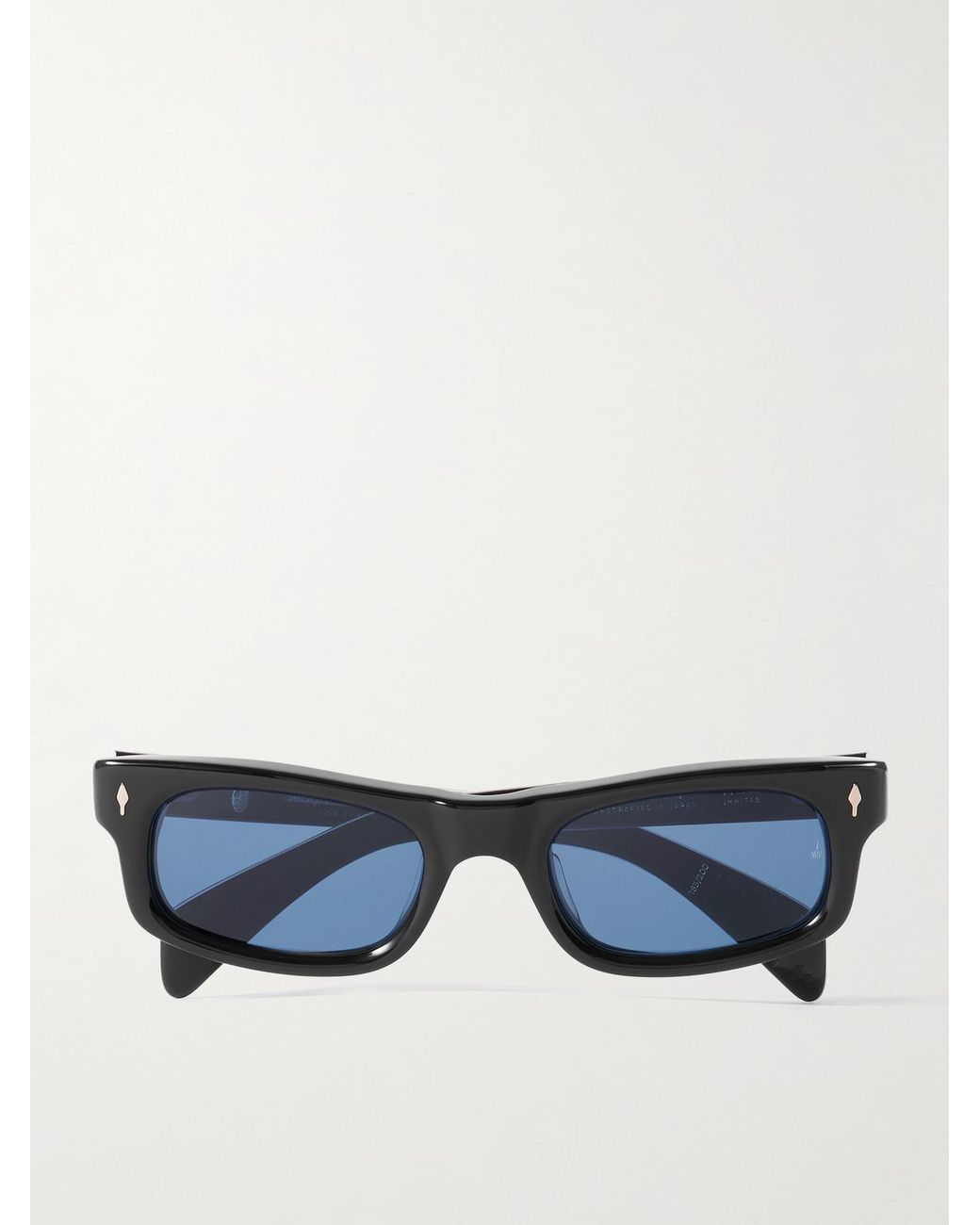 Jacques Marie Mage Blue Initials Square-Frame Acetate Sunglasses for men