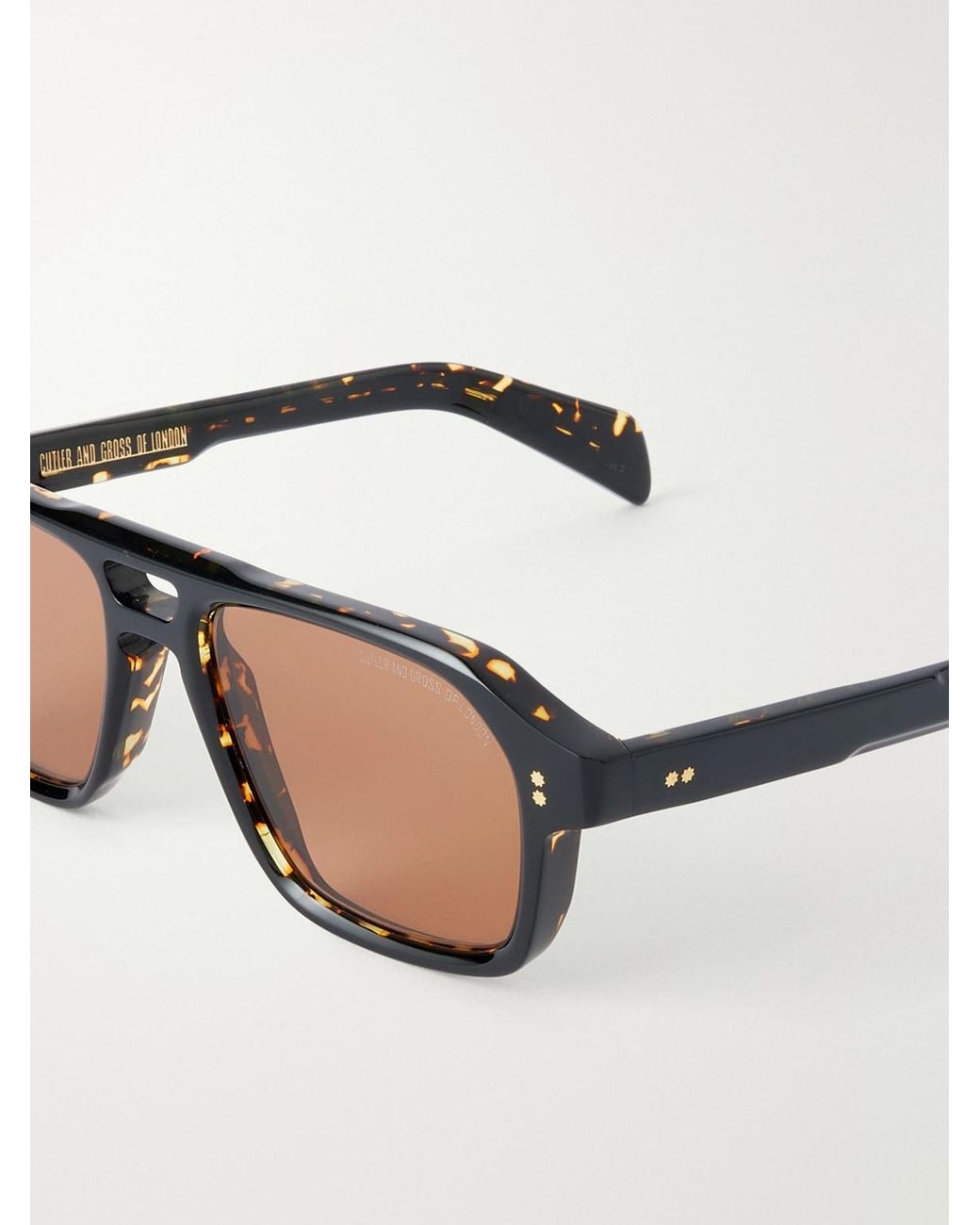 Cutler & Gross Multicolor Gr15 Aviator-Style Acetate Sunglasses for men
