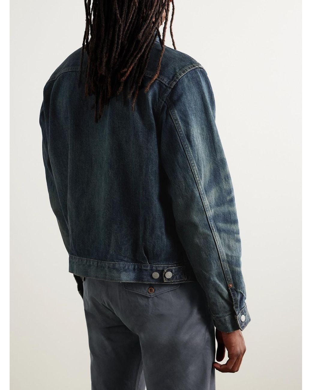 Type 2 Denim Trucker Jacket di RRL in Blue da Uomo
