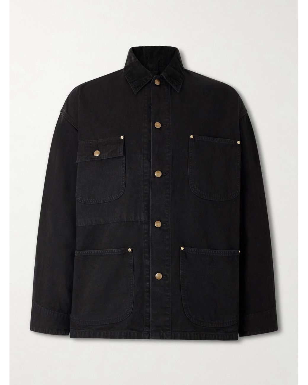 Orslow Black Cotton-Canvas Jacket for men